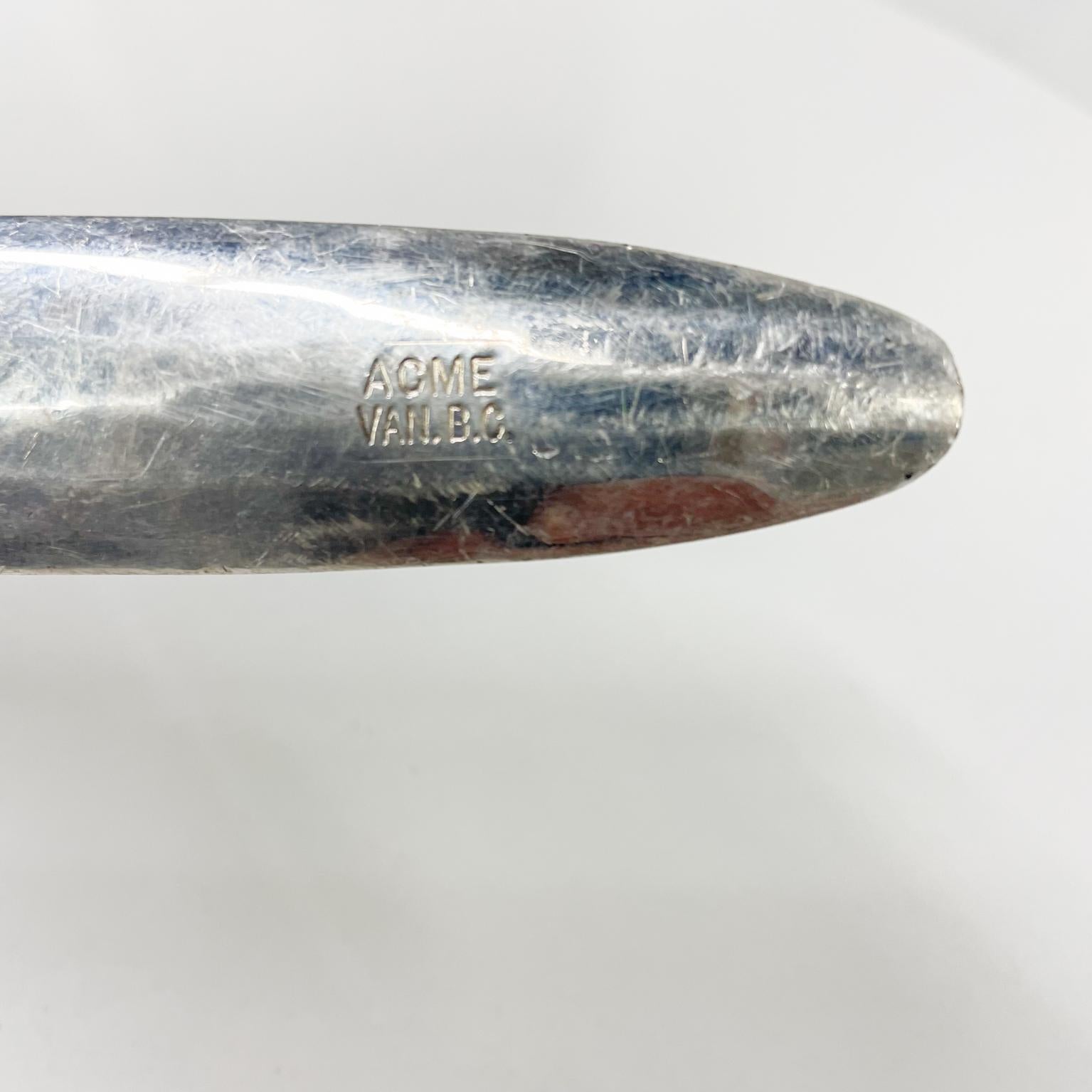 From CANADA by ACME Inuit Totem Salad Server Fork Vintage Hammered Silverplate 3
