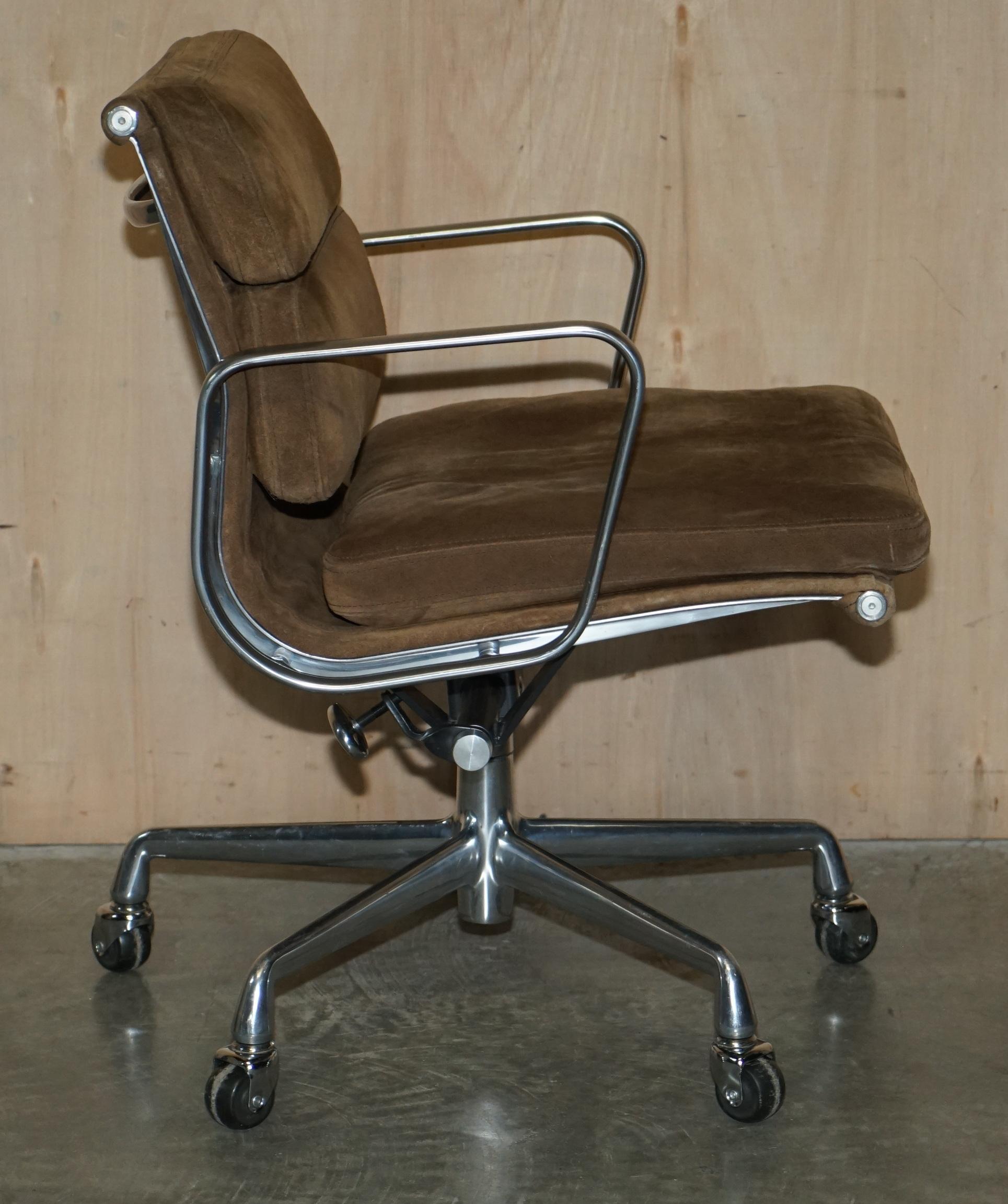 from Chanel Head Office Nyc Herman Miller Eames EA217 Suede Softpad Office Chair 8