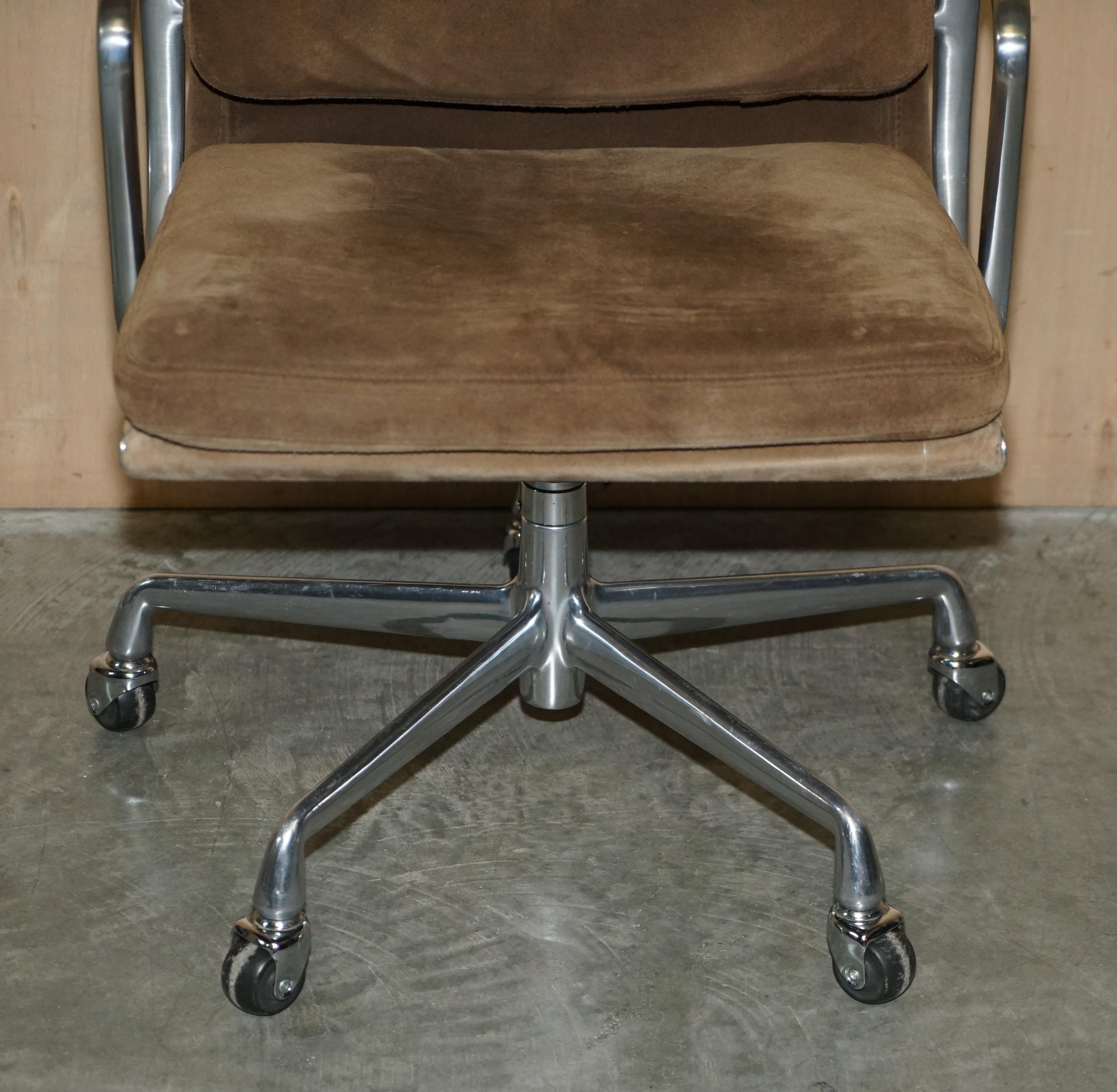 Mid-Century Modern from Chanel Head Office Nyc Herman Miller Eames EA217 Suede Softpad Office Chair