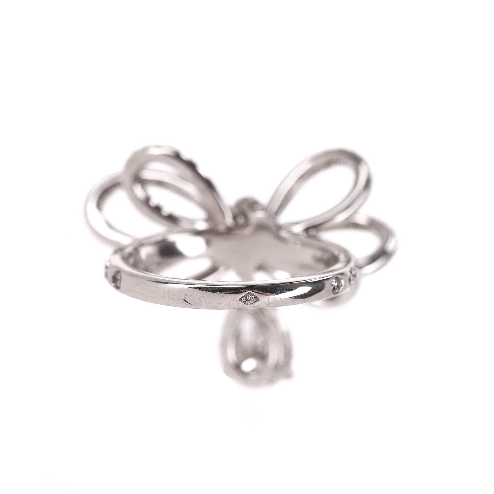 From Chanel High Jewellery Collection - Chanel Boucle Diamant Bow Ring For Sale 4