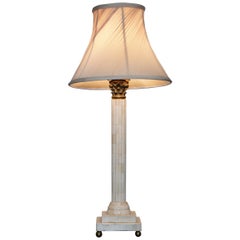 From Duke & Duchess Northumberland's Estate Sale Rare Corinthian Pillar Lamp