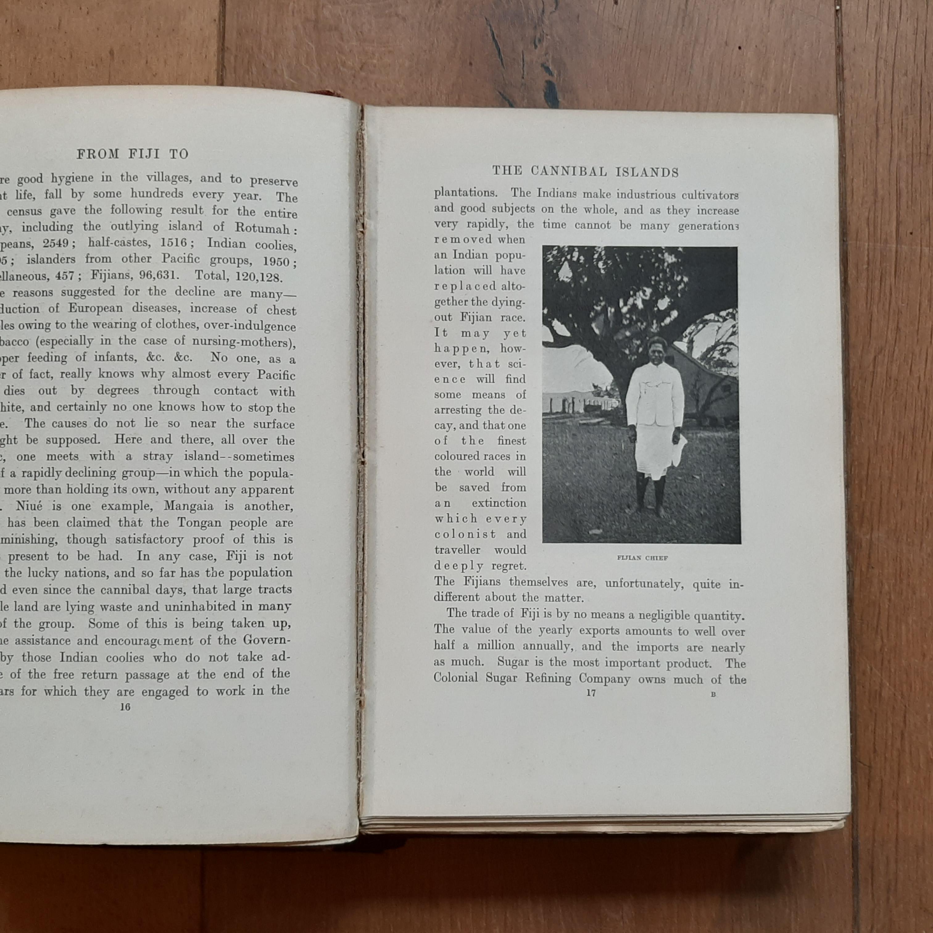 From Fiji to the Cannibal Islands by B. Grinshaw (1907) In Fair Condition In Langweer, NL
