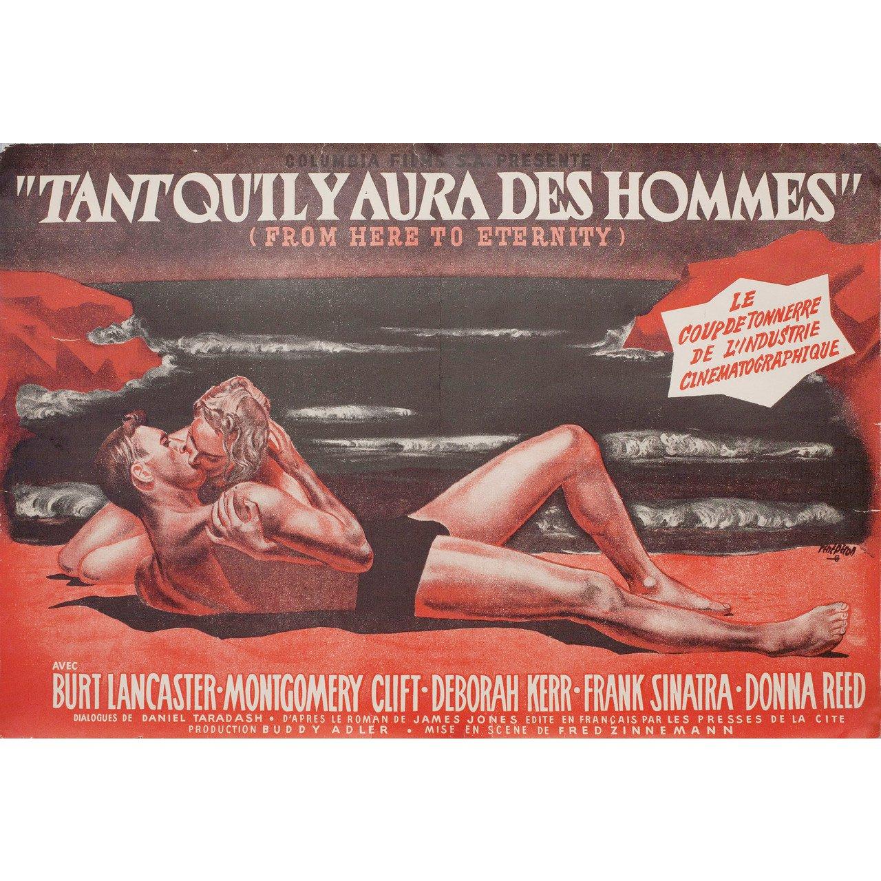 From Here to Eternity 1953 French Mini Film Poster In Good Condition For Sale In New York, NY