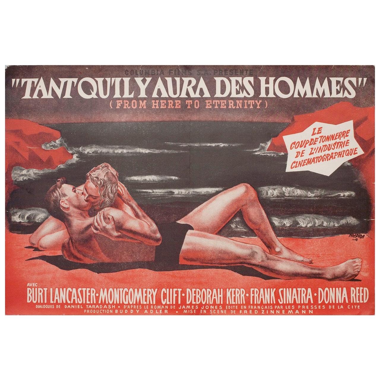 Von hier bis in die Ewigkeit 1953 Französisches Mini-Filmplakat im Angebot