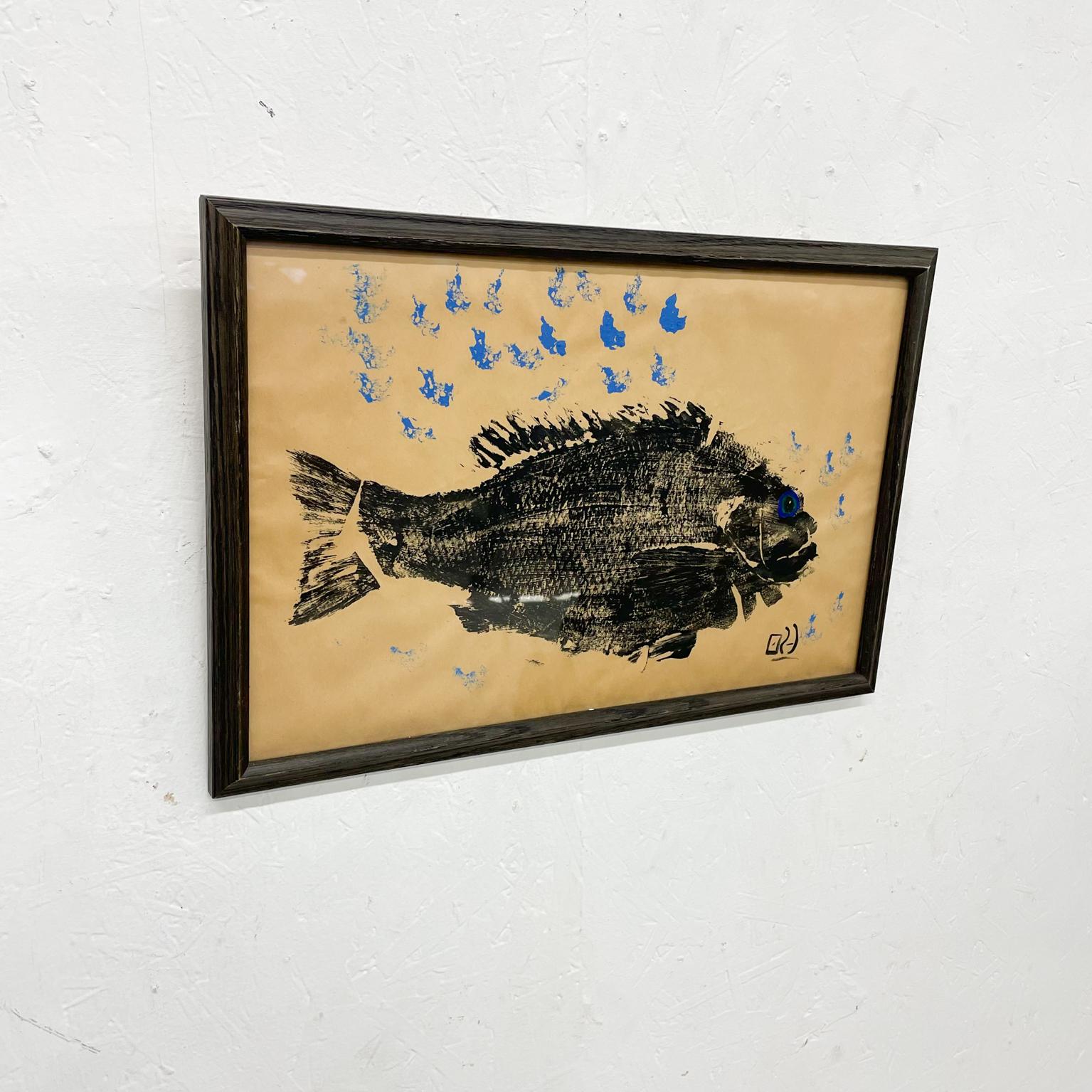 koi fish printmaking