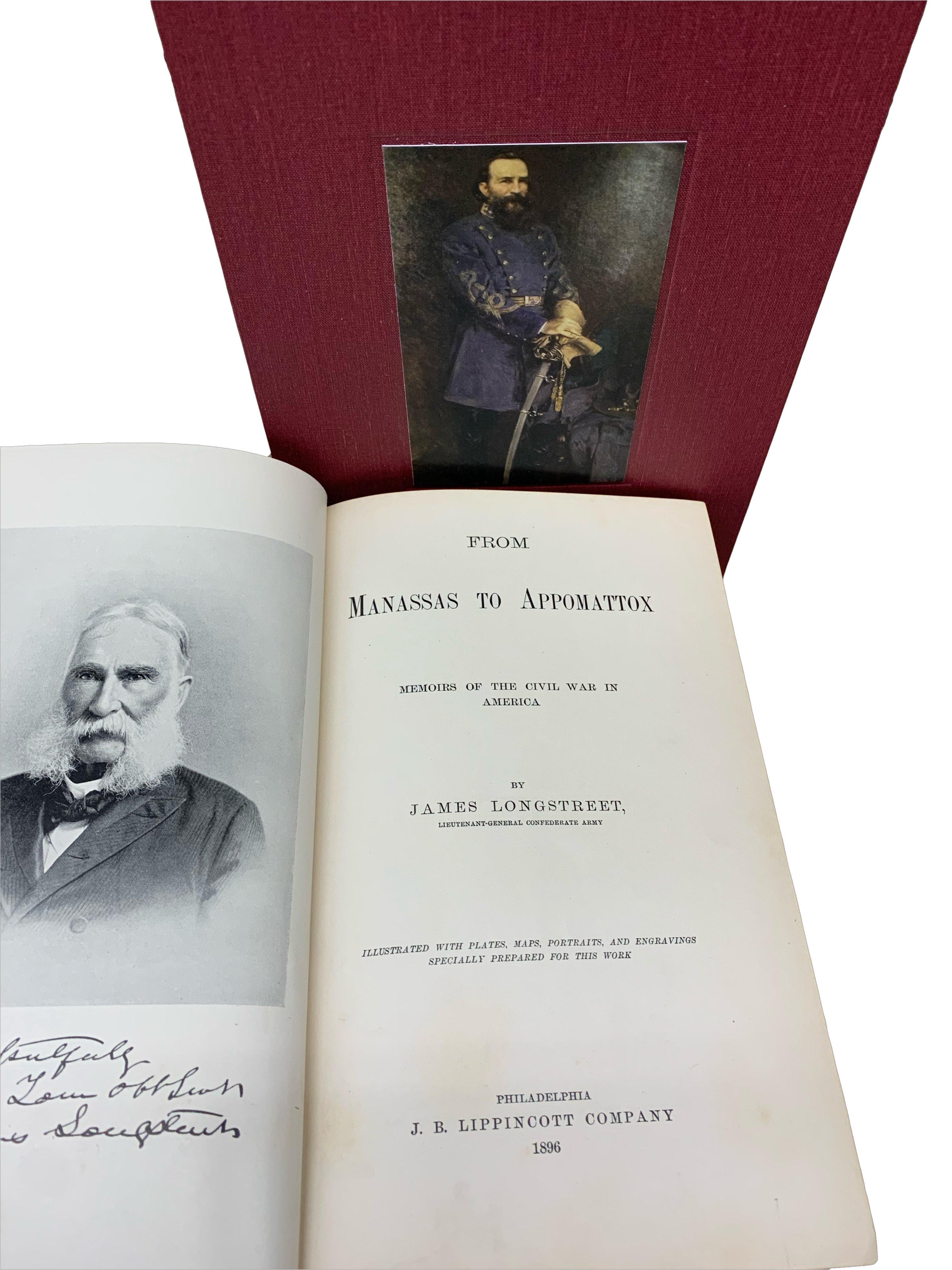 Late 19th Century From Manassas to Appomattox, by James Longstreet, First Edition, Signed