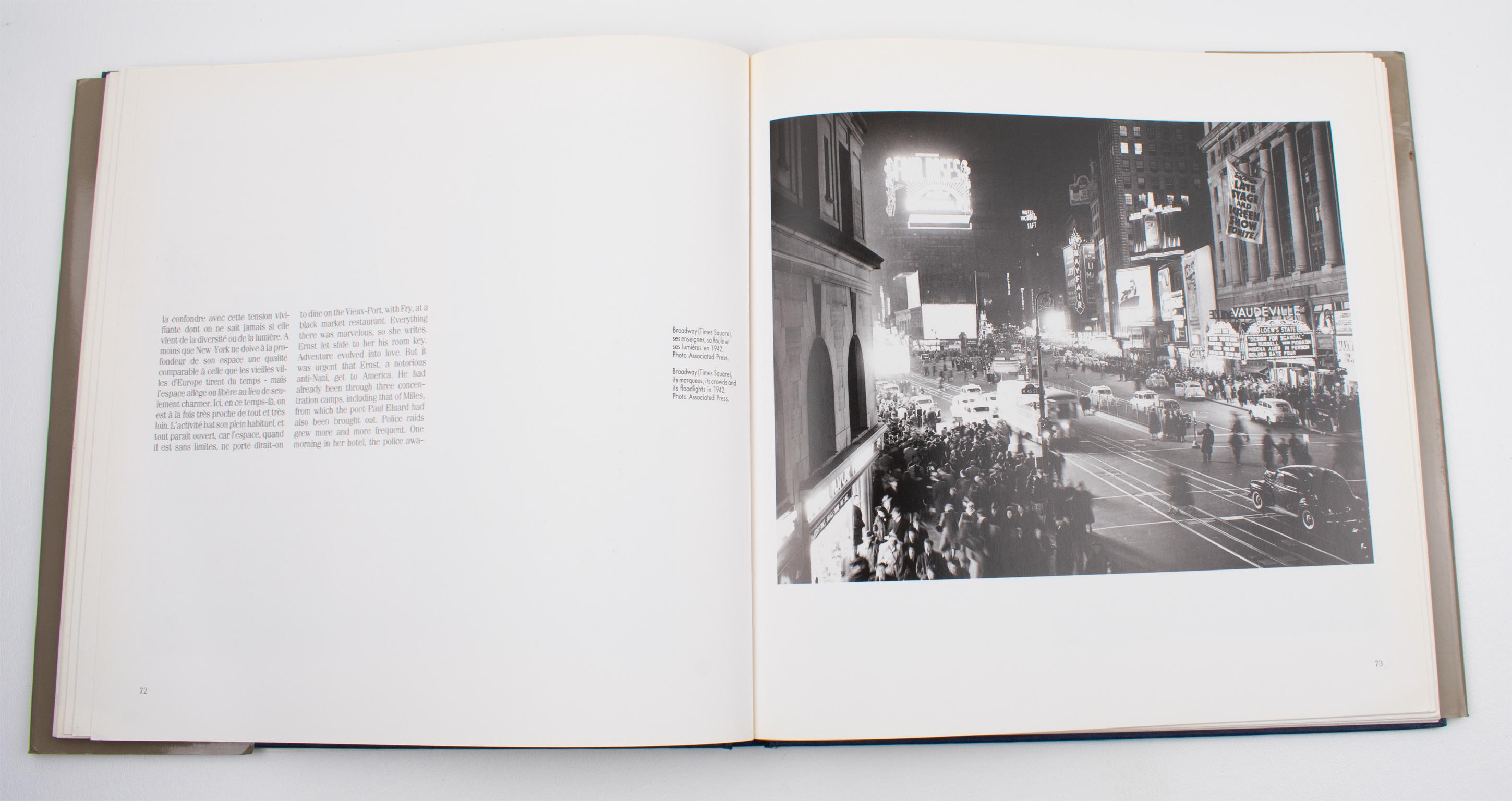 Papier Livre français/anglais « From Marseille to New York 1940-1945 », par Bernard Noel, 1985 en vente