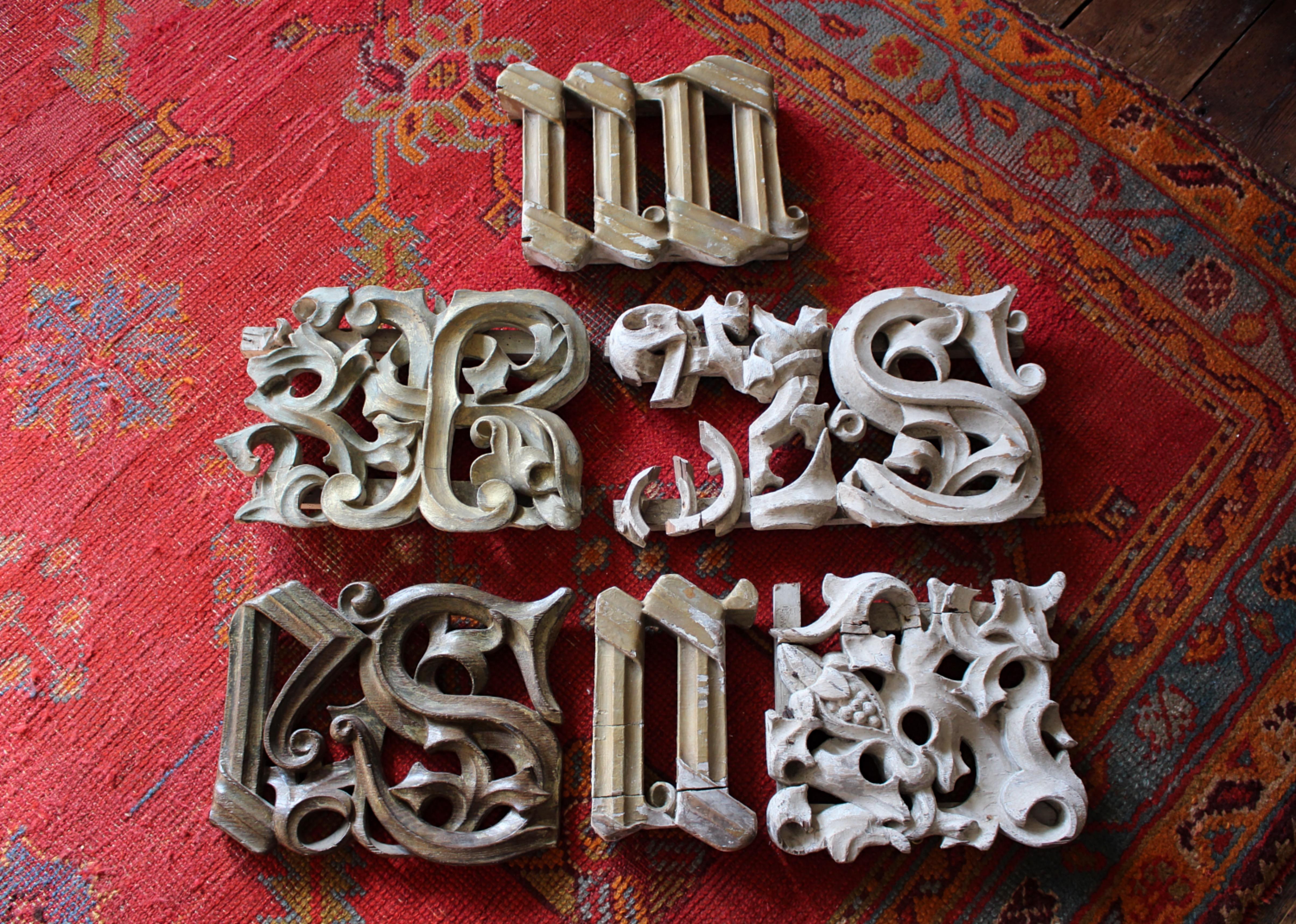 Pine From Pugin & Barry's Ceiling Carved Elements From the House of Lords Chamber For Sale
