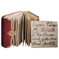 Antique From Queen Charlotte, A Rare Miniature Gold Mounted George III Almanac, 1817