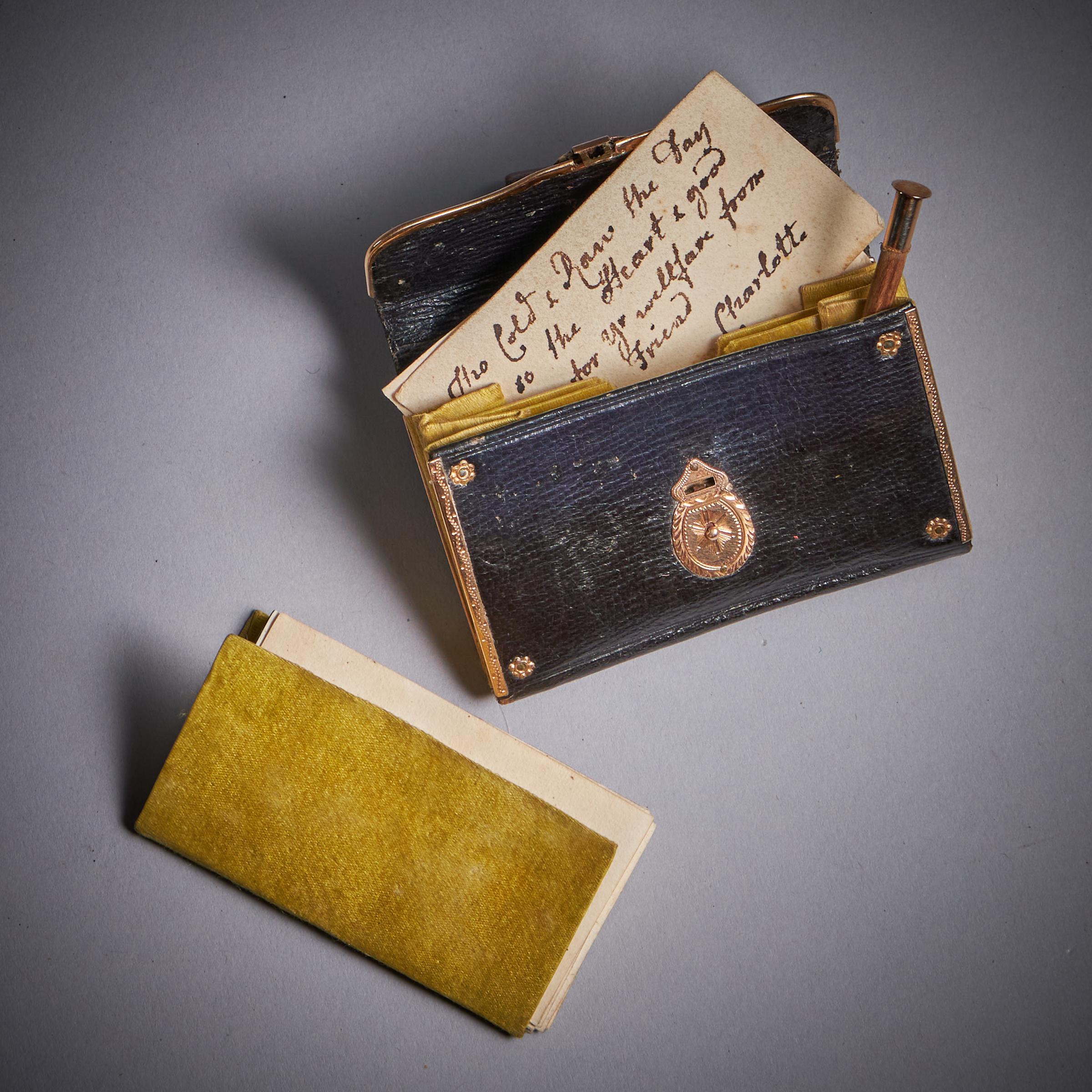 From Queen Charlotte, A Rare Miniature Gold Mounted George III Almanac For Sale 3