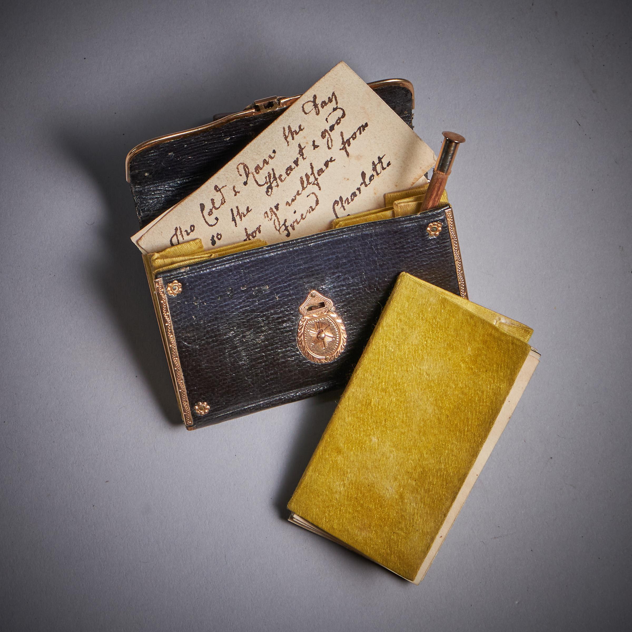 From Queen Charlotte, A Rare Miniature Gold Mounted George III Almanac For Sale 4
