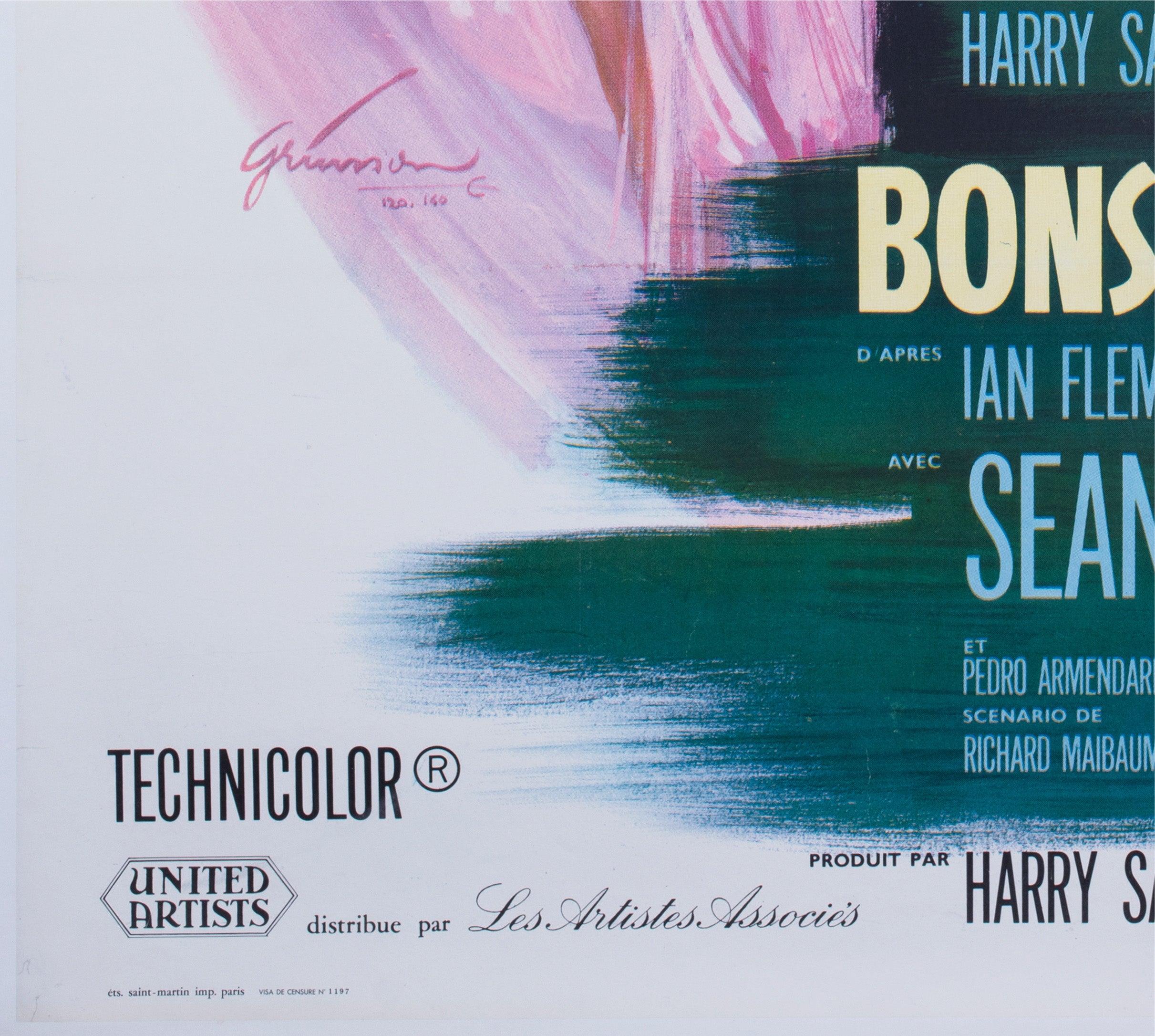 From Russia With Love 1964 Französisch Grande Film Poster, Boris Grinsson im Angebot 2