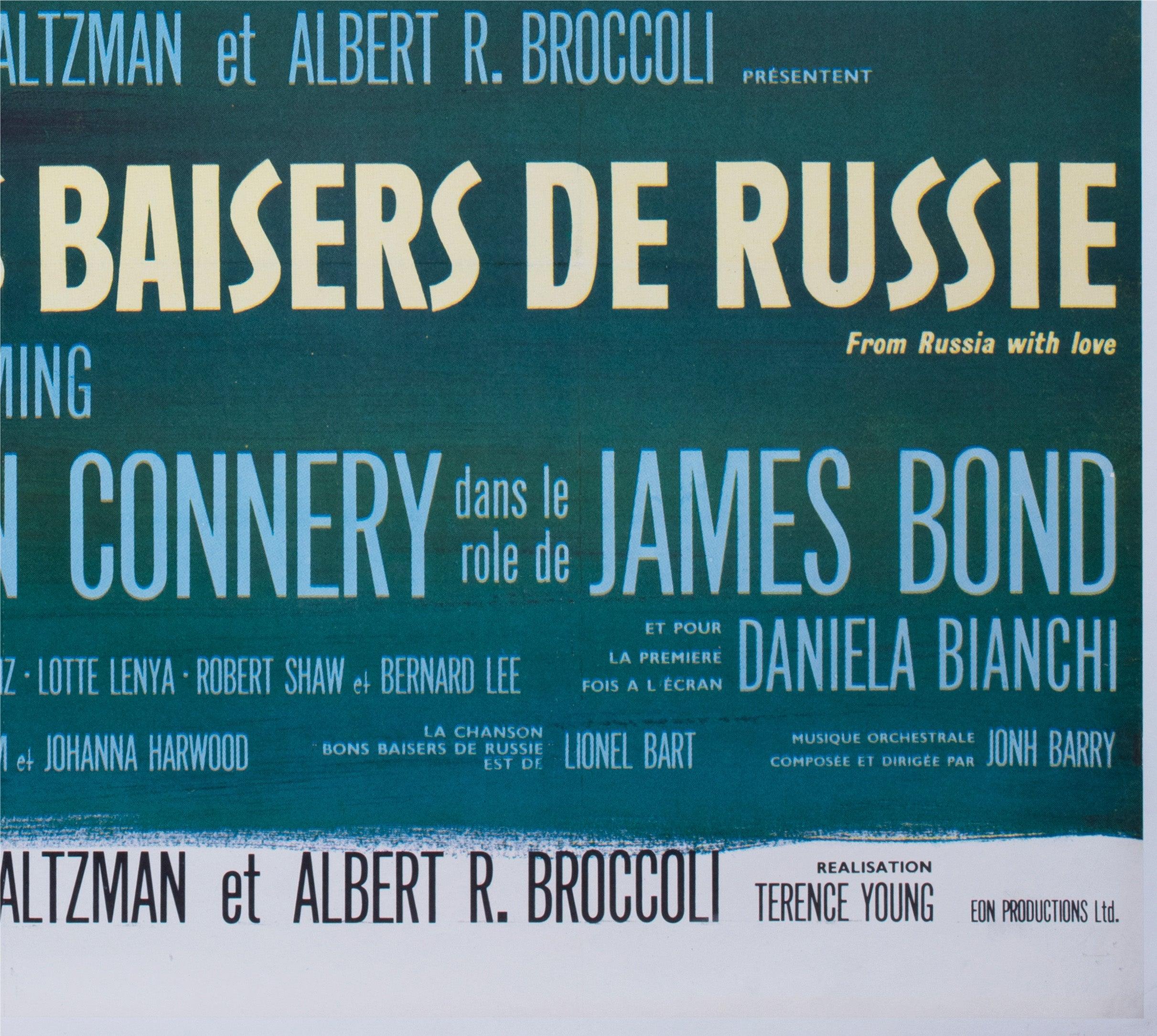 From Russia With Love 1964 Französisch Grande Film Poster, Boris Grinsson im Angebot 3