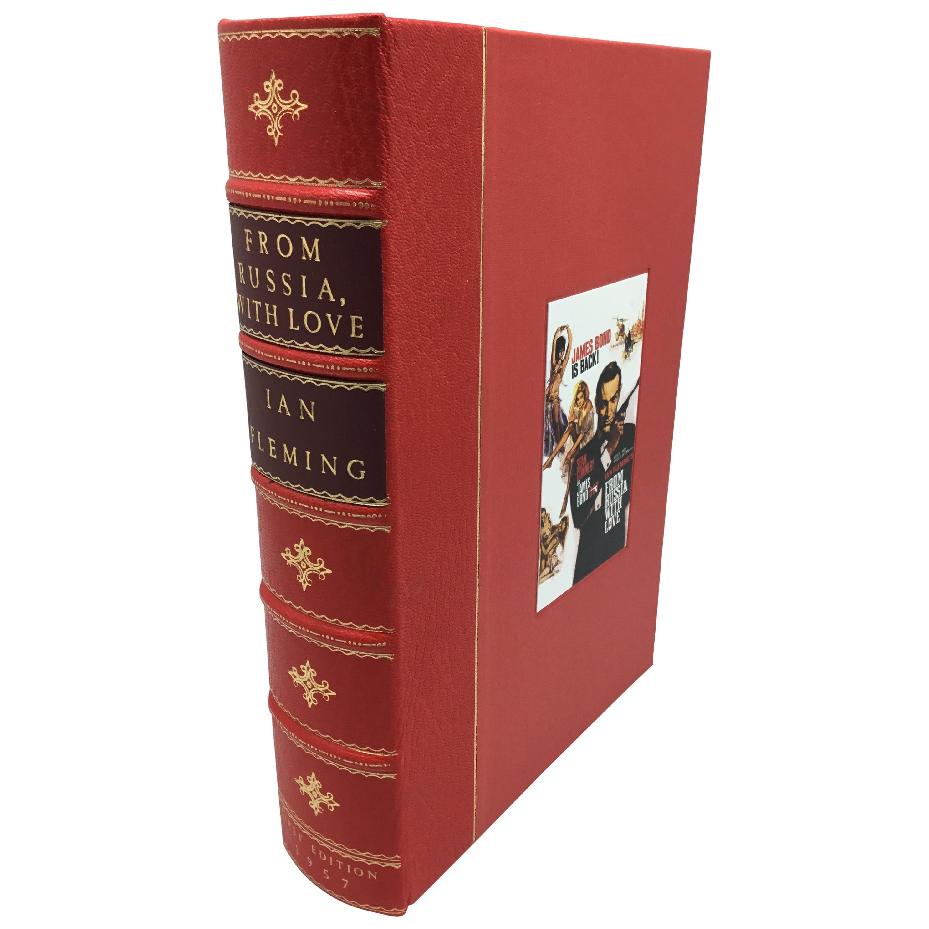 "From Russia with Love" by Ian Fleming, 1st Edition in Custom Leather Binding