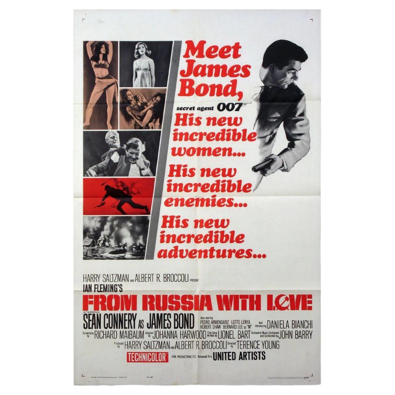 From Russia With Love, Unframed Poster, 1964 For Sale