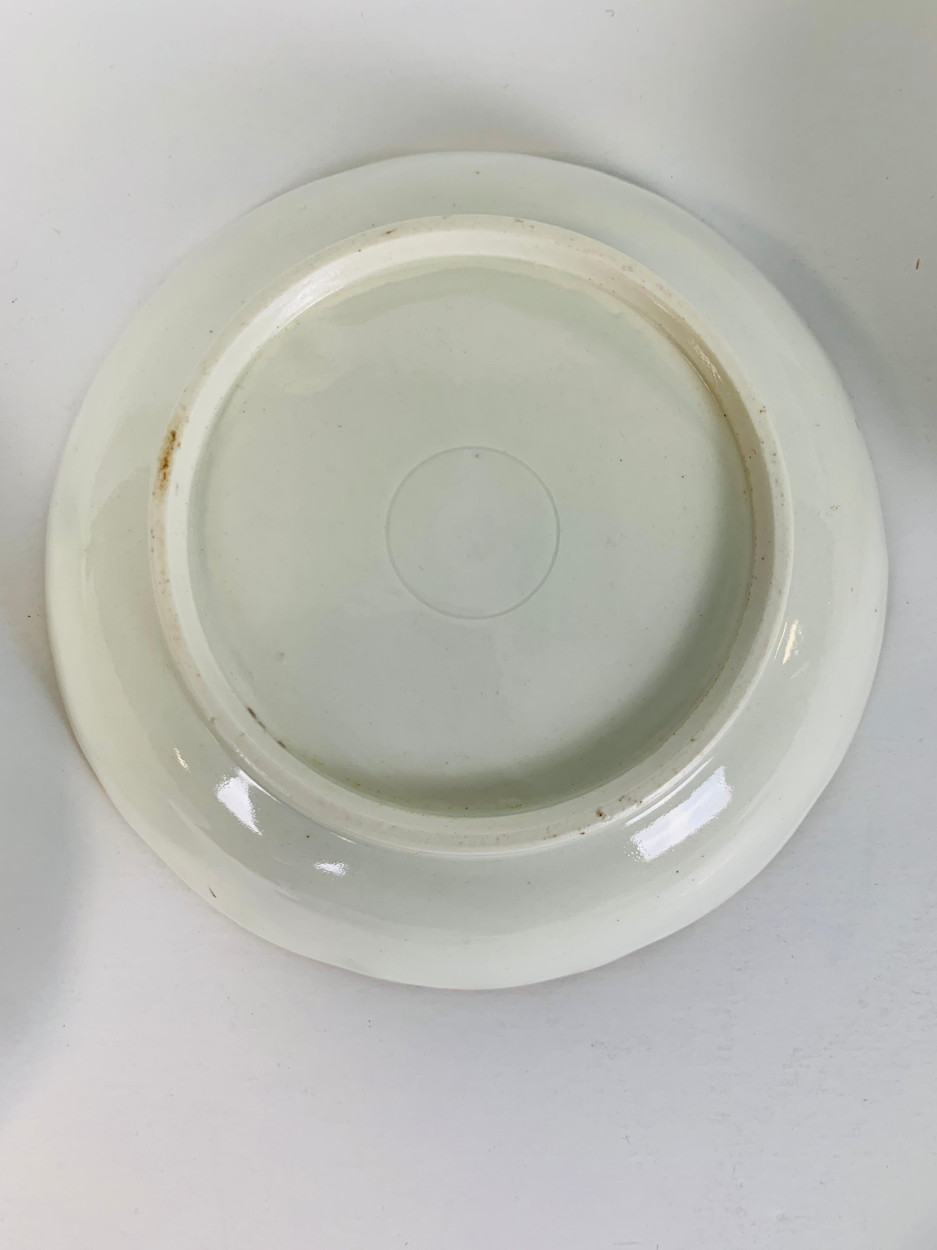 Porcelain From the Collection of Mario Buatta 5 Worcester White and Gold Saucers