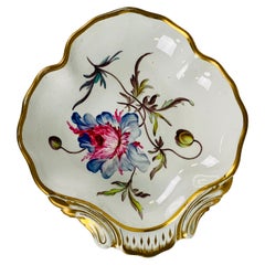 From the Collection of Mario Buatta a Hand Painted Anemone on Derby Porcelain