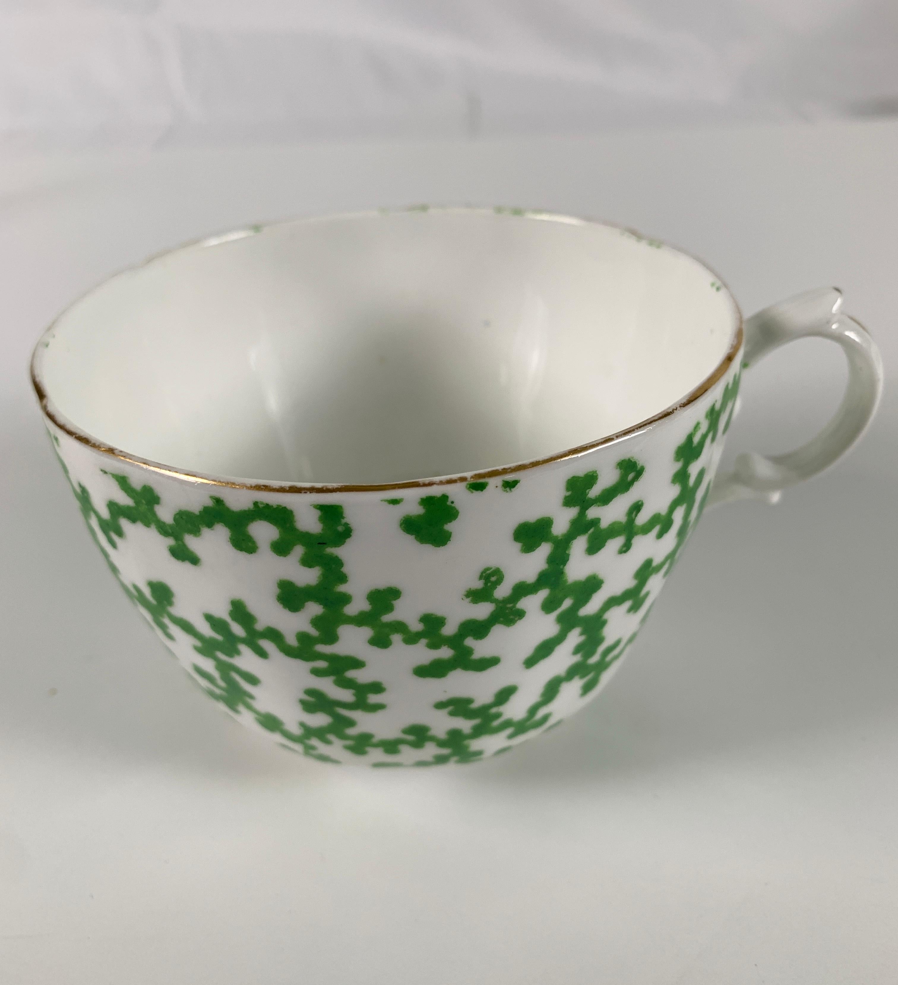 19th Century From the Collection of Mario Buatta a Large Breakfast Cup and Saucer