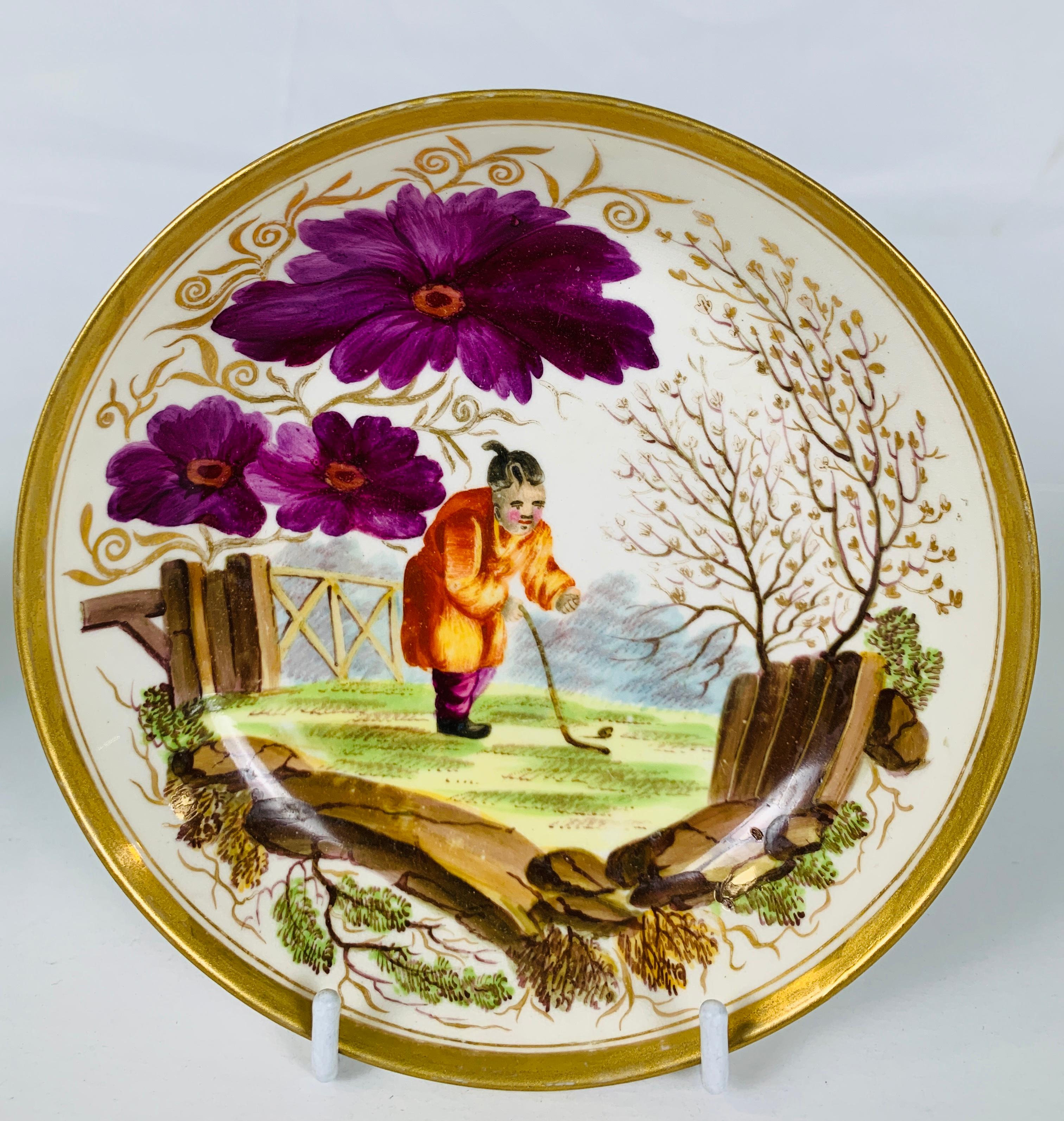 English From The Collection of Mario Buatta A Minton Chinoiserie Cup and Saucer