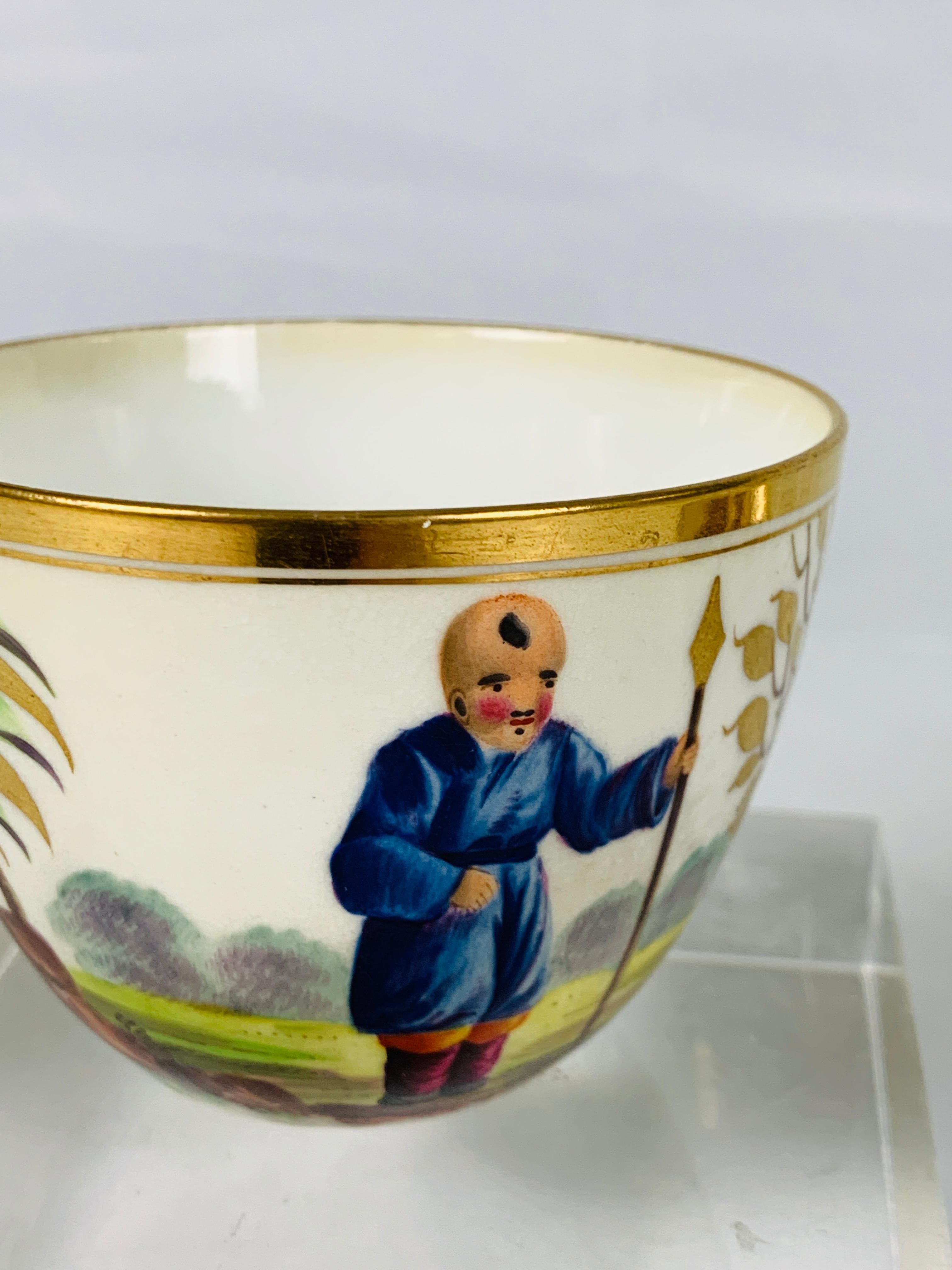 19th Century From The Collection of Mario Buatta A Minton Chinoiserie Cup and Saucer