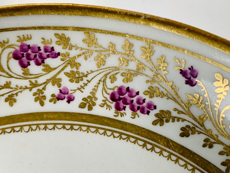 Hand-Painted From the Collection of Mario Buatta a New Hall Saucer Dish Made England c-1810 For Sale