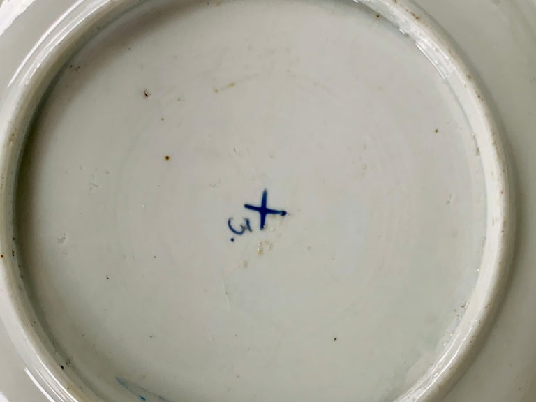 Porcelain From the Collection of Mario Buatta a New Hall Saucer Dish Made England c-1810 For Sale