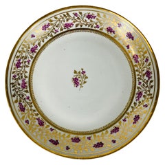 De la colección de Mario Buatta Plato antiguo New Hall fabricado en Inglaterra c-1810