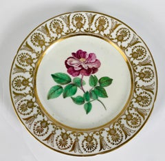 From The Collection of Mario Buatta a Pair of English Botanical Dishes