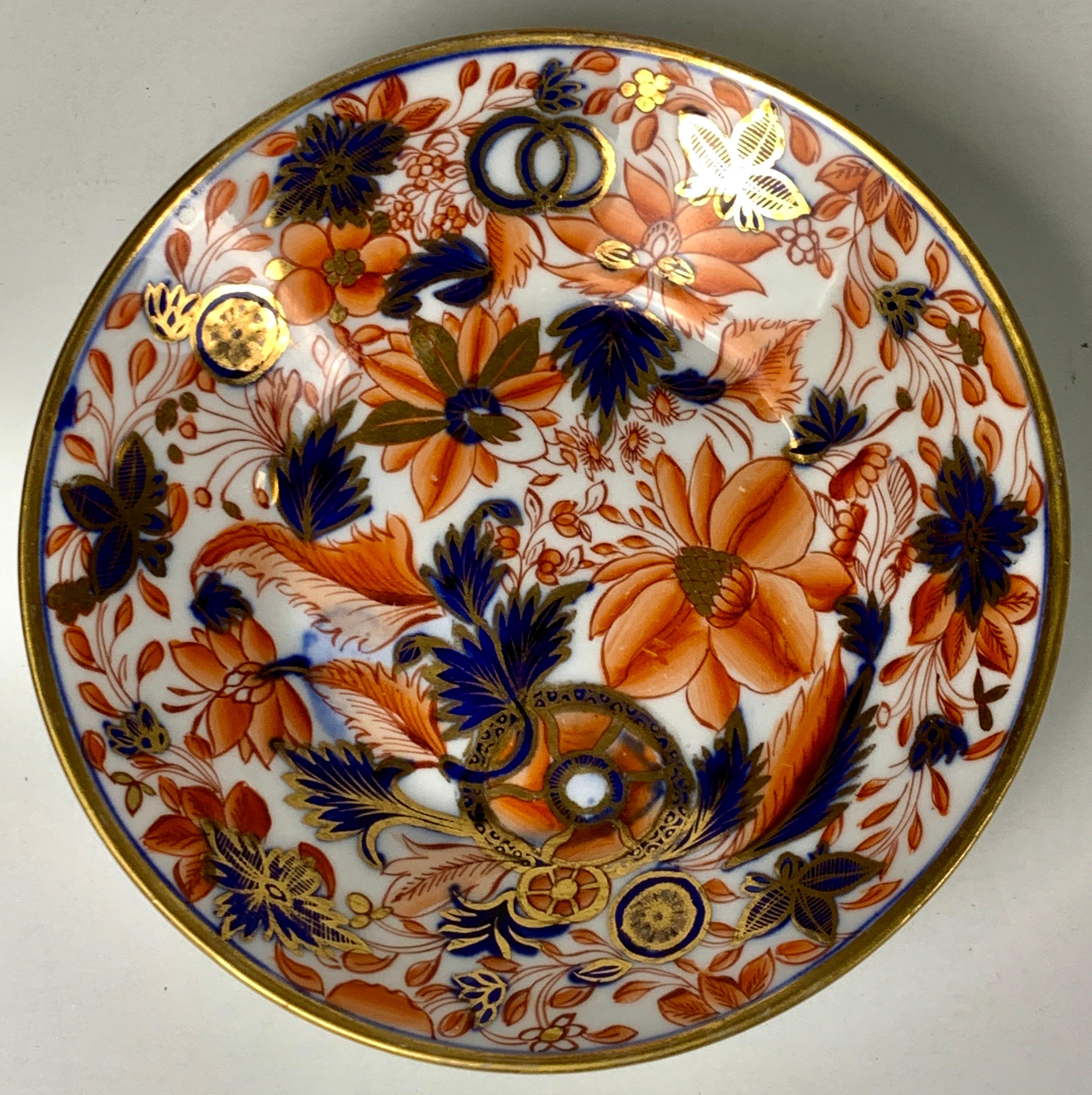 Chinoiserie From the Collection of Mario Buatta a Pair of Tobacco Leaf Imari Saucers