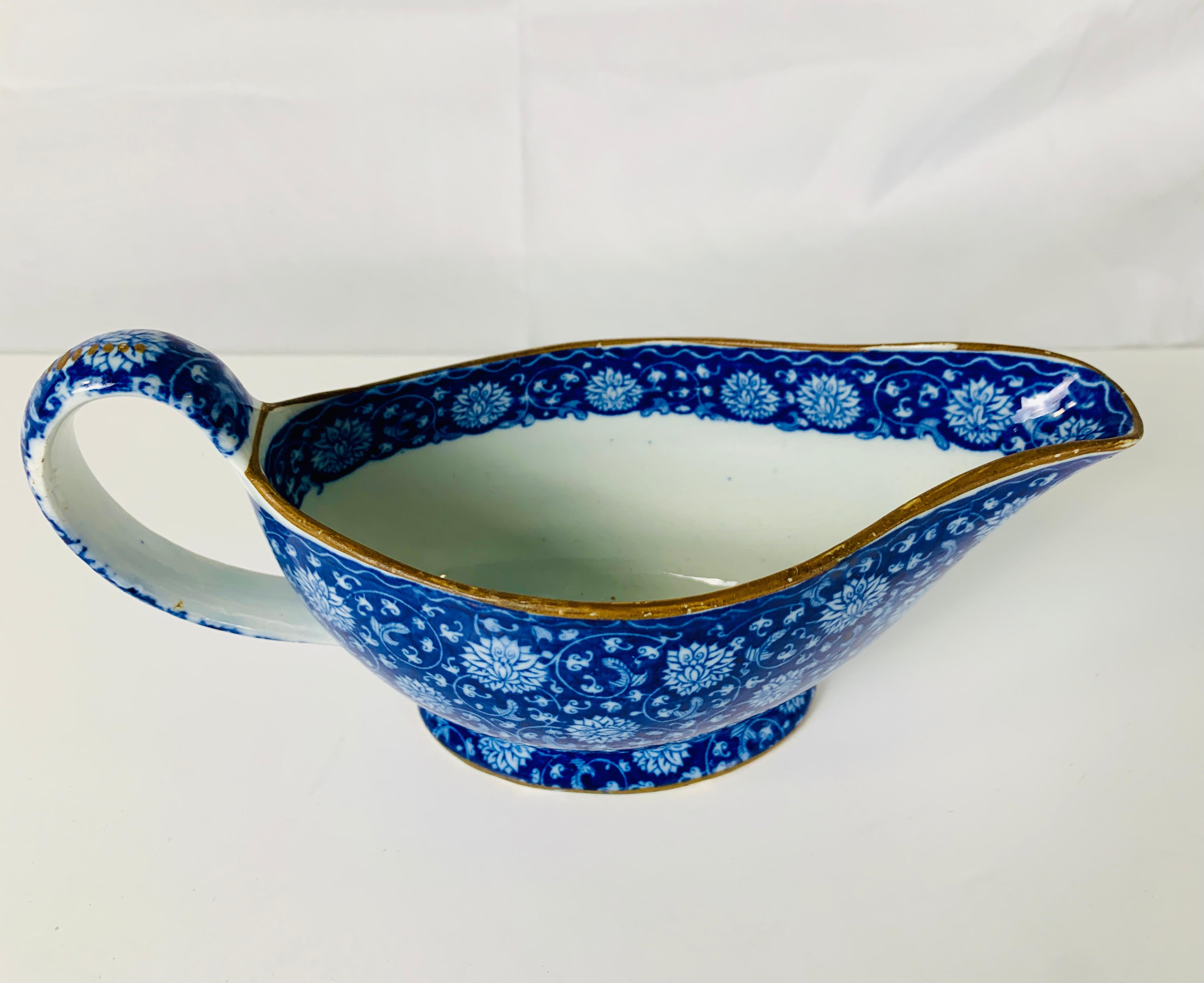 Provenance: The Private Collection of Mario Buatta, a Blue and white pearled creamware sauceboat made in England circa 1820
Great Color! Great Pattern!
Mario loved blue and white, and he filled his home with blue and white pottery and porcelain.