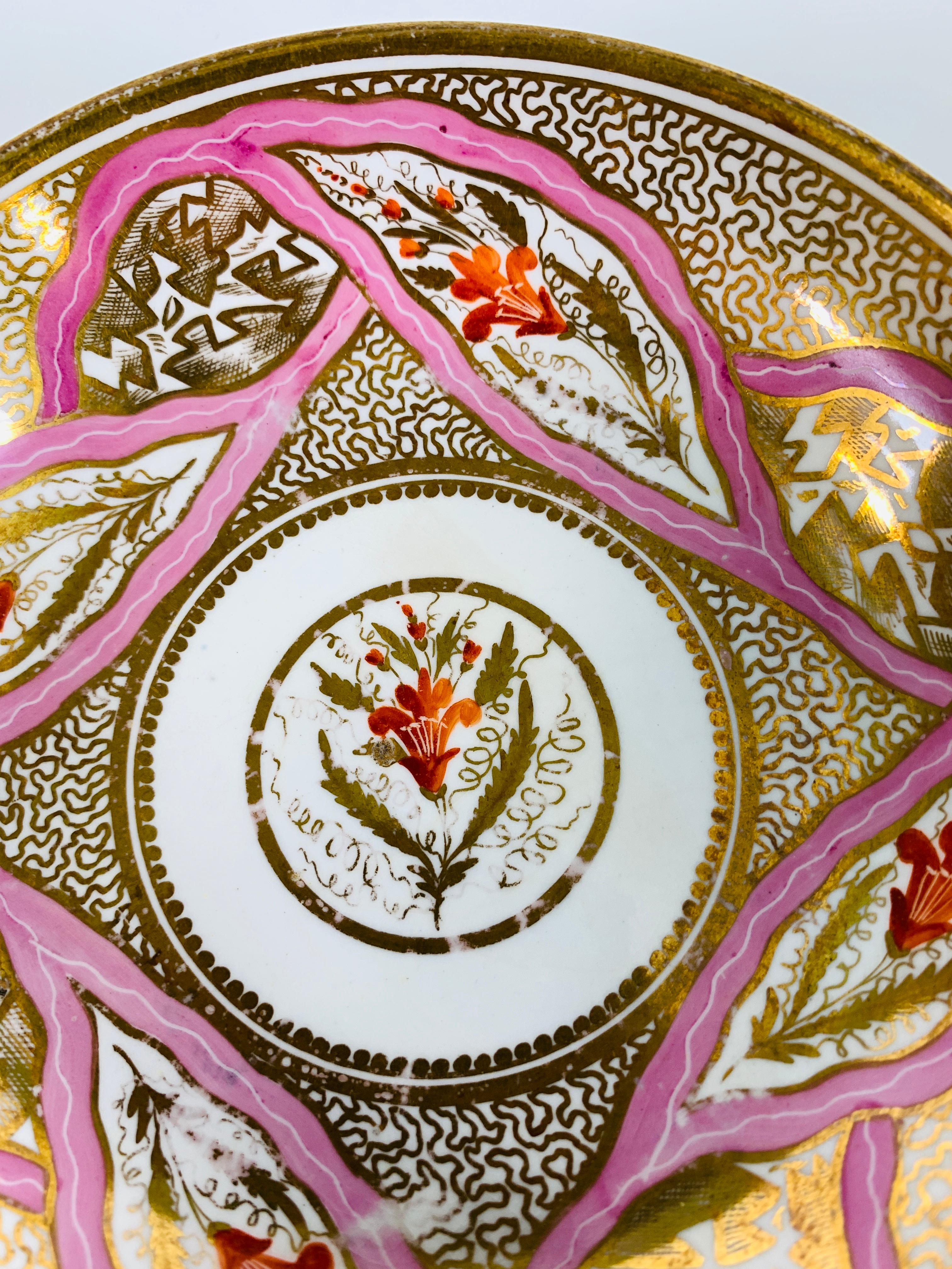 Hand-Painted From The Collection of Mario Buatta Miles Mason Porcelain Coffee Can & Saucer