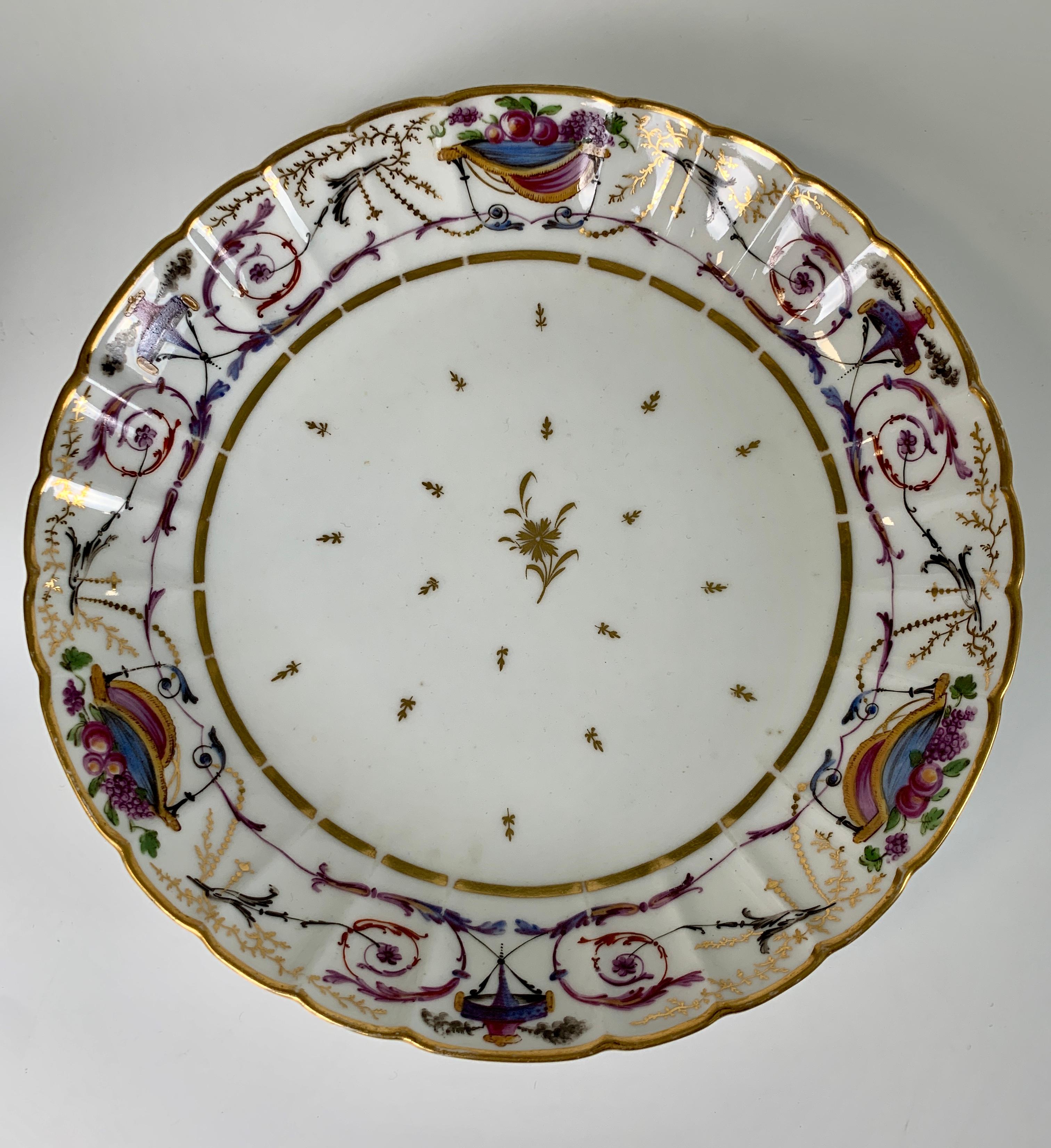 19th Century From the Collection of Mario Buatta Pair of French Neoclassical Dishes