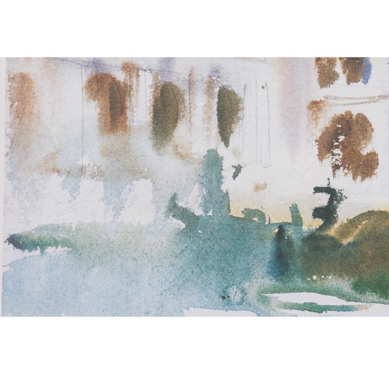 Aus dem Gondola-Aquarell (amerikanisch) im Angebot