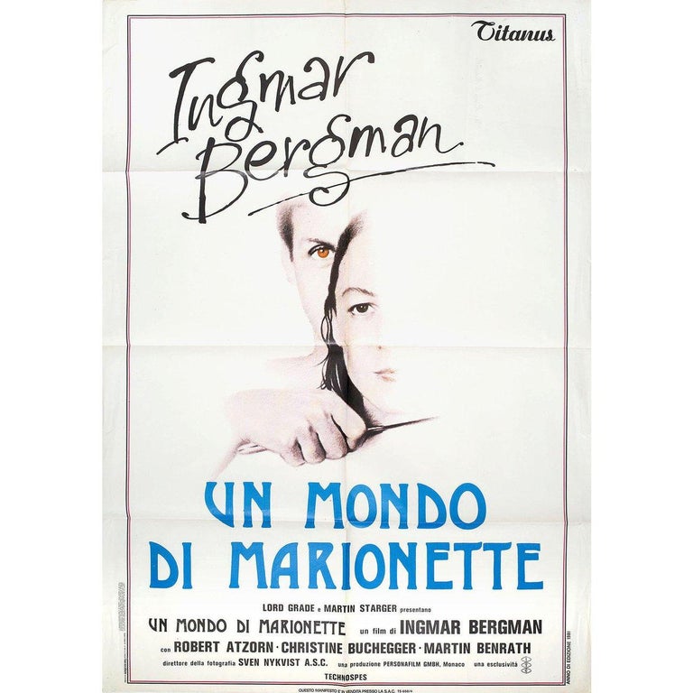 Aus Dem Leben Der Marionetten From the Life of the Marionettes 1980 Italian Due Fogli Film Poster at