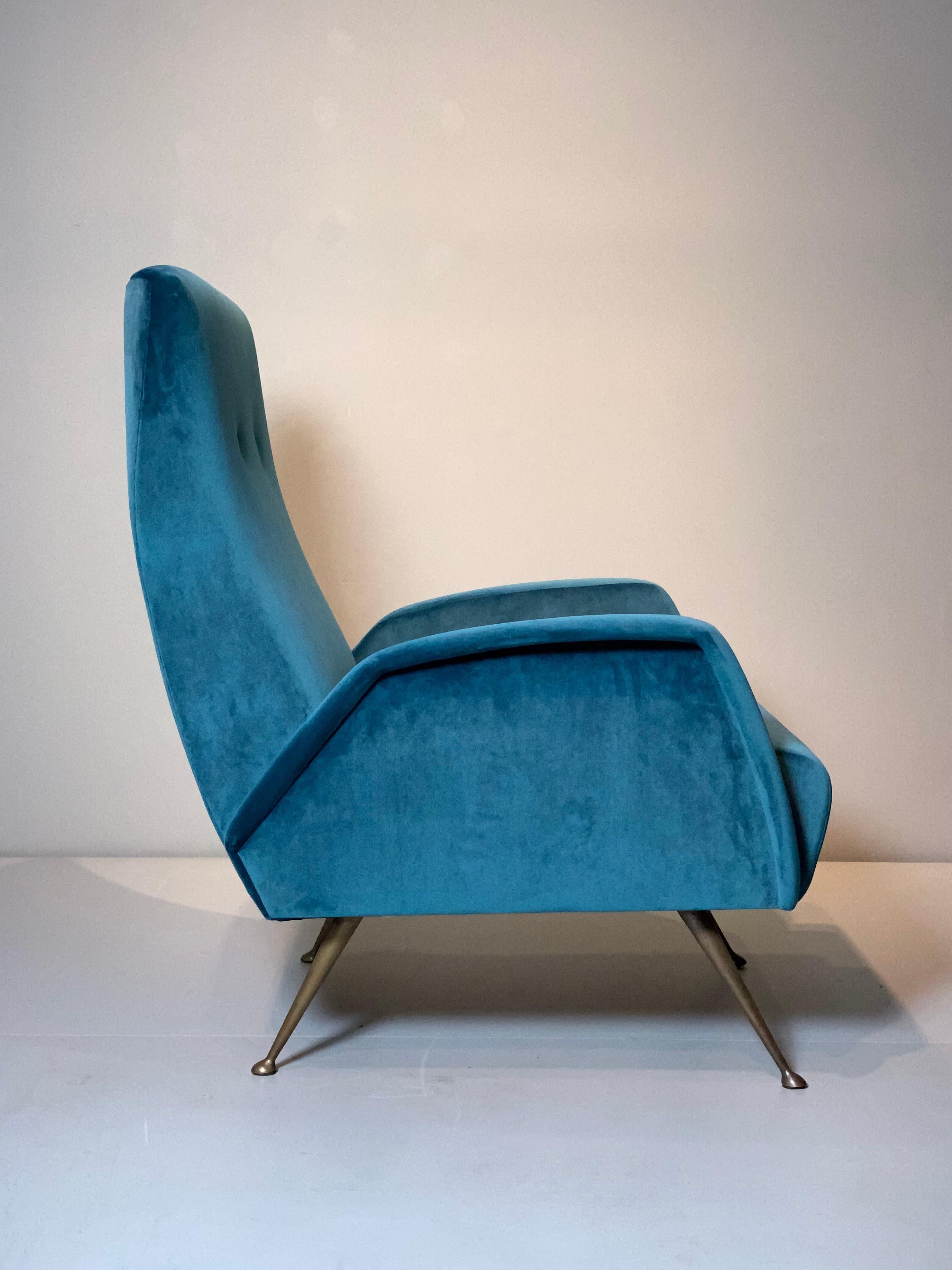 Mid-Century Modern from the Marco Zanuso Era 50s Easy Chair / Restored & Refurbished - Perfect ! 