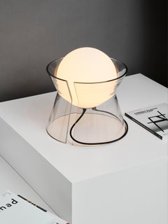 Lampe de table De la lune en verre soufflé de l'Atelier Ferraro