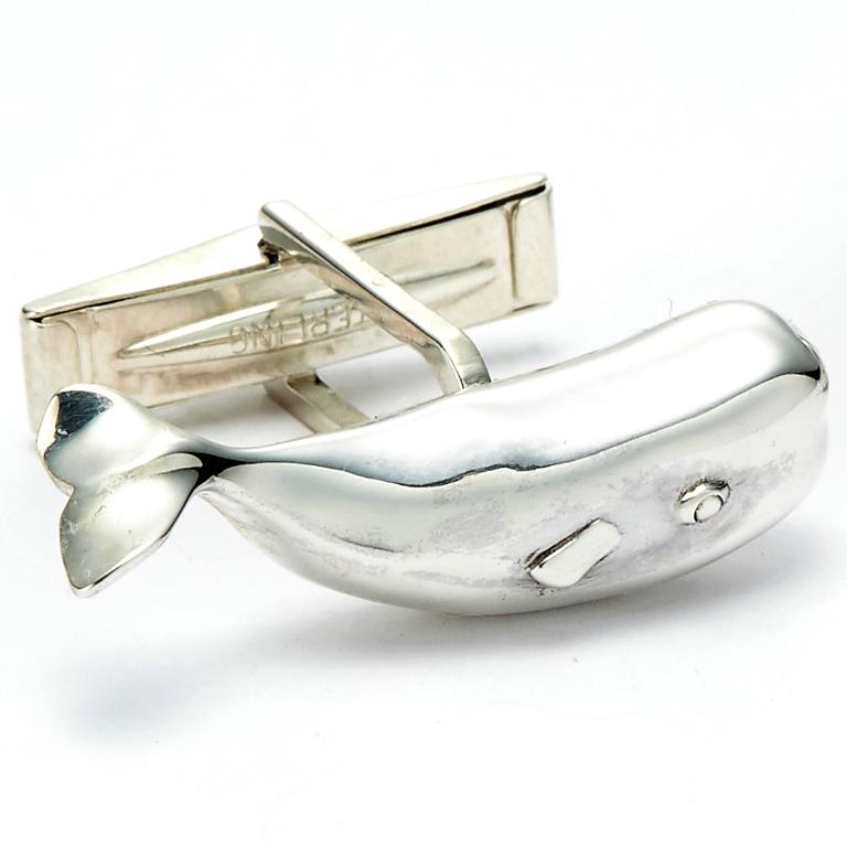 Susan Lister Locke Magnificent Moby Cufflinks in Sterling Silver  For Sale 2