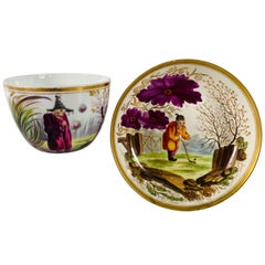 From the Private Collection of Mario Buatta a Minton Cup and Saucer