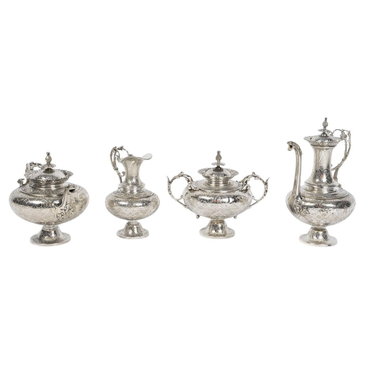 FROMENT-MEURICE - 4-Piece Solid Silver Tea 
Coffee Service – 19th
