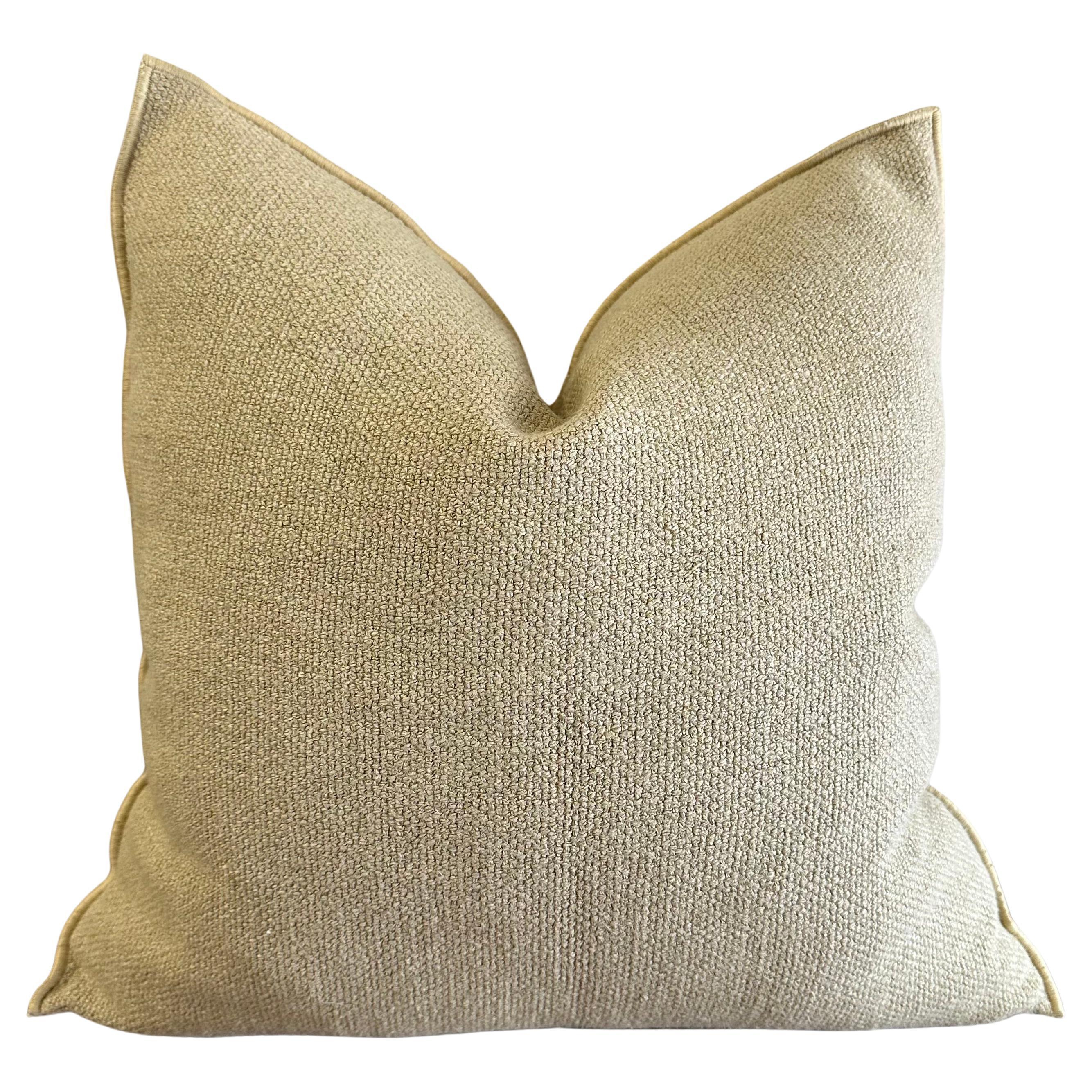 Fromentera French Linen Accent Pillow For Sale