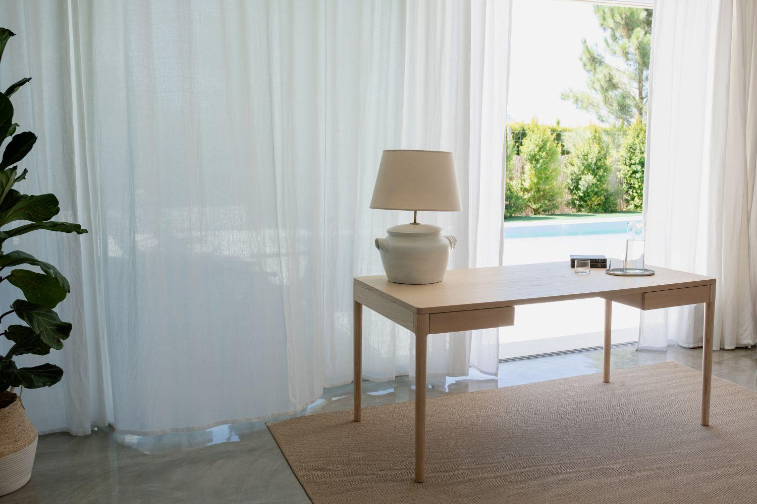 Modern FRONT –  Minimalist Work Desk in Ash Wood  200x100 For Sale