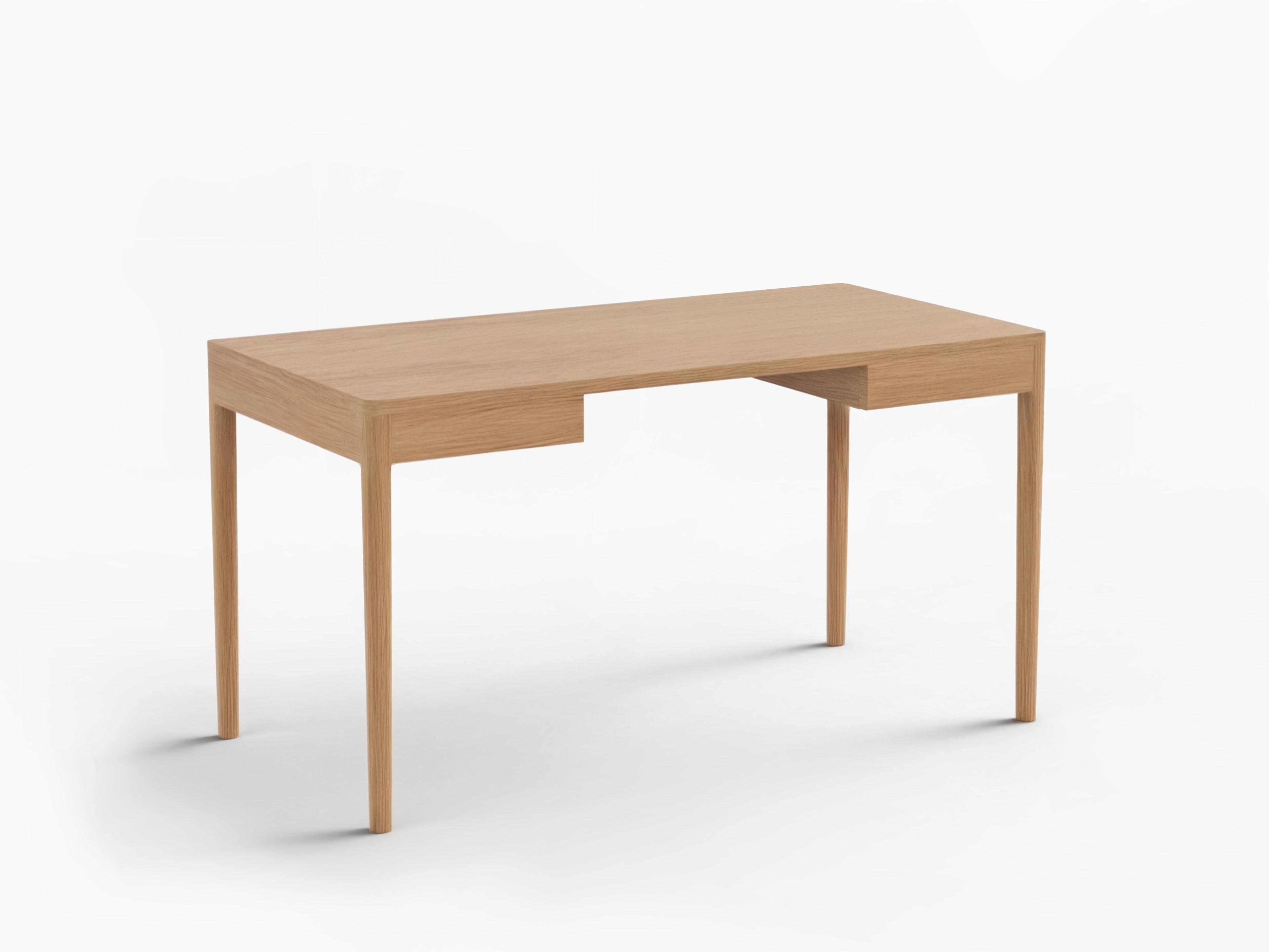 Minimalistischer moderner Arbeitstisch aus Eichenholz (Moderne) im Angebot