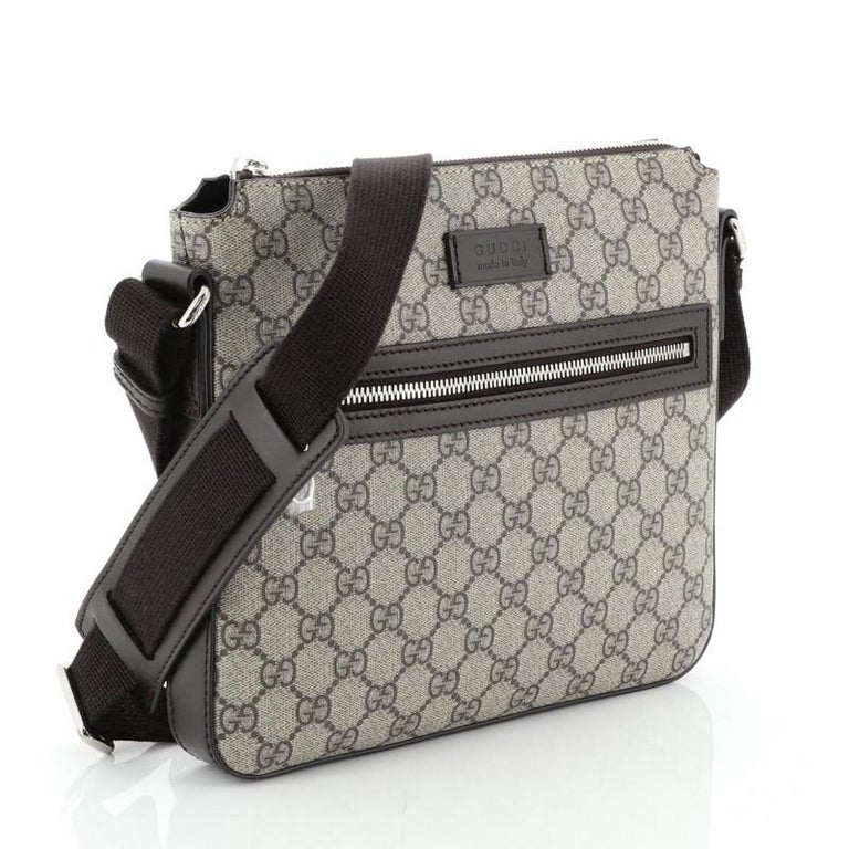 Front Zip Messenger GG Coated Canvas Small at 1stDibs python gucci