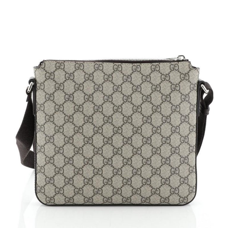 Front Zip Messenger GG Coated Canvas Small at 1stDibs python gucci