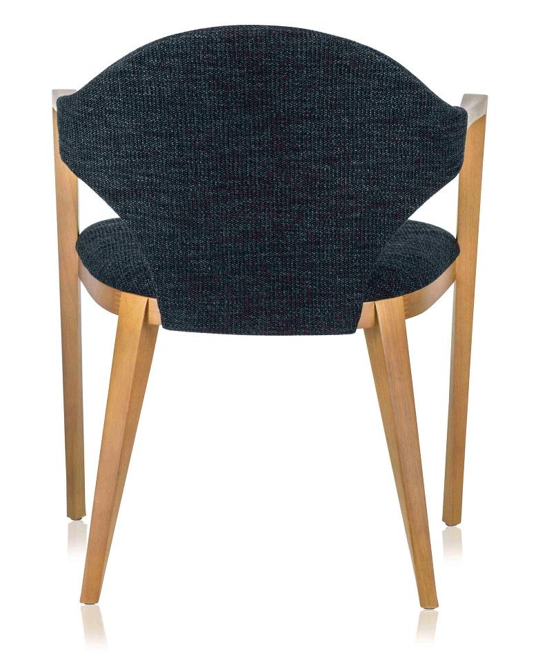 Fronteira Brazilian Contemporary Wood and Fabric Chair by Lattoog In New Condition For Sale In Sao Paolo, BR