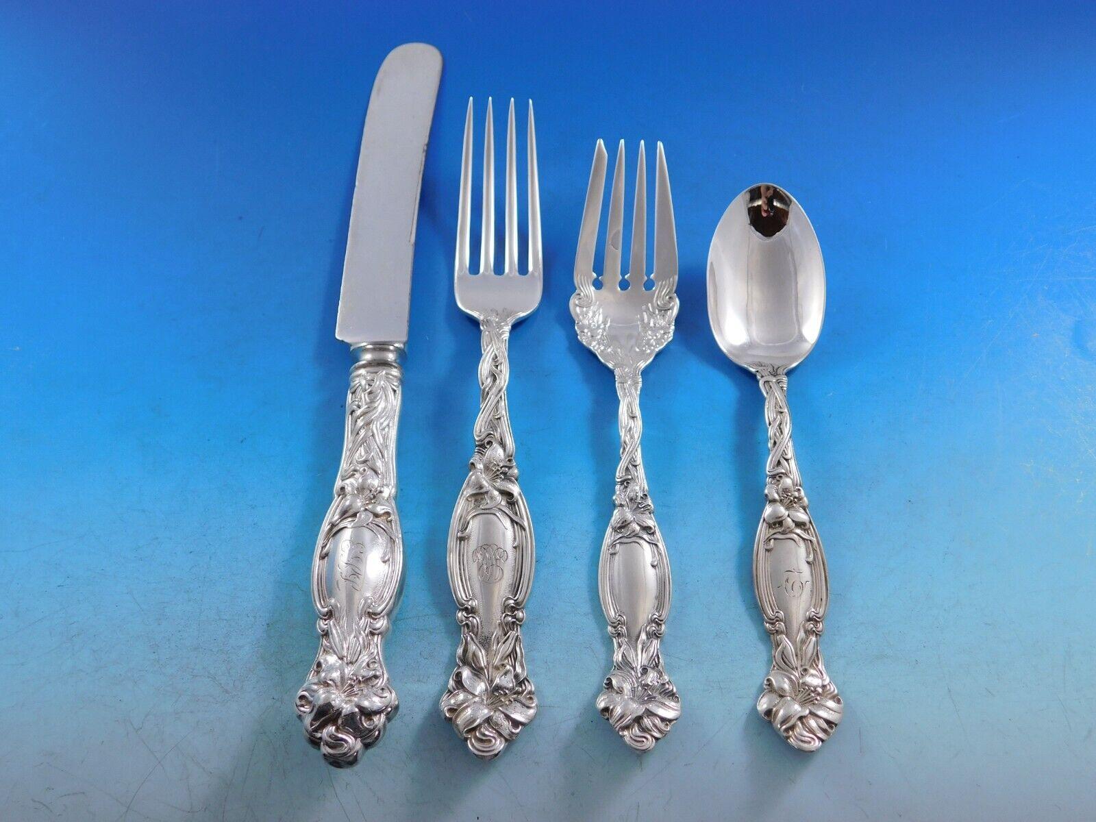 Frontenac by International Sterling Silver Flatware Service 12 Set 102 pc Dinner In Excellent Condition For Sale In Big Bend, WI