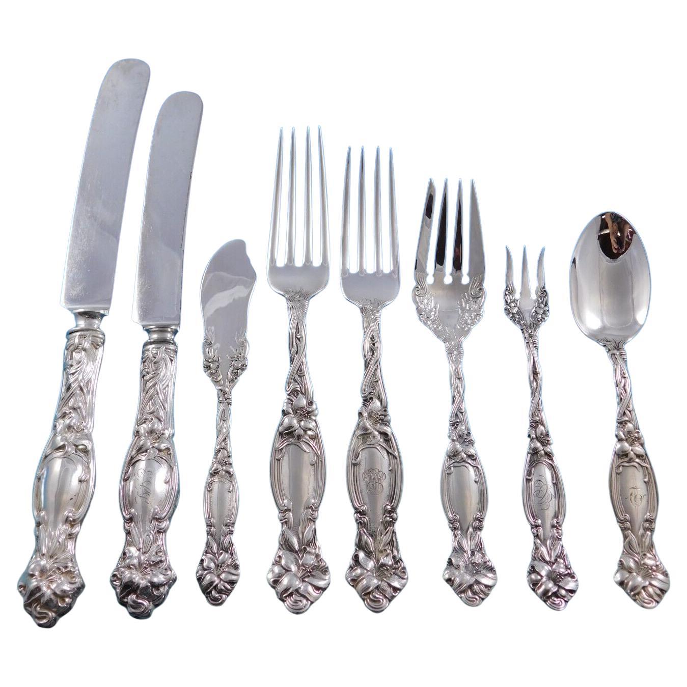 Frontenac by International Sterling Silver Flatware Service 12 Set 102 pc Dinner For Sale