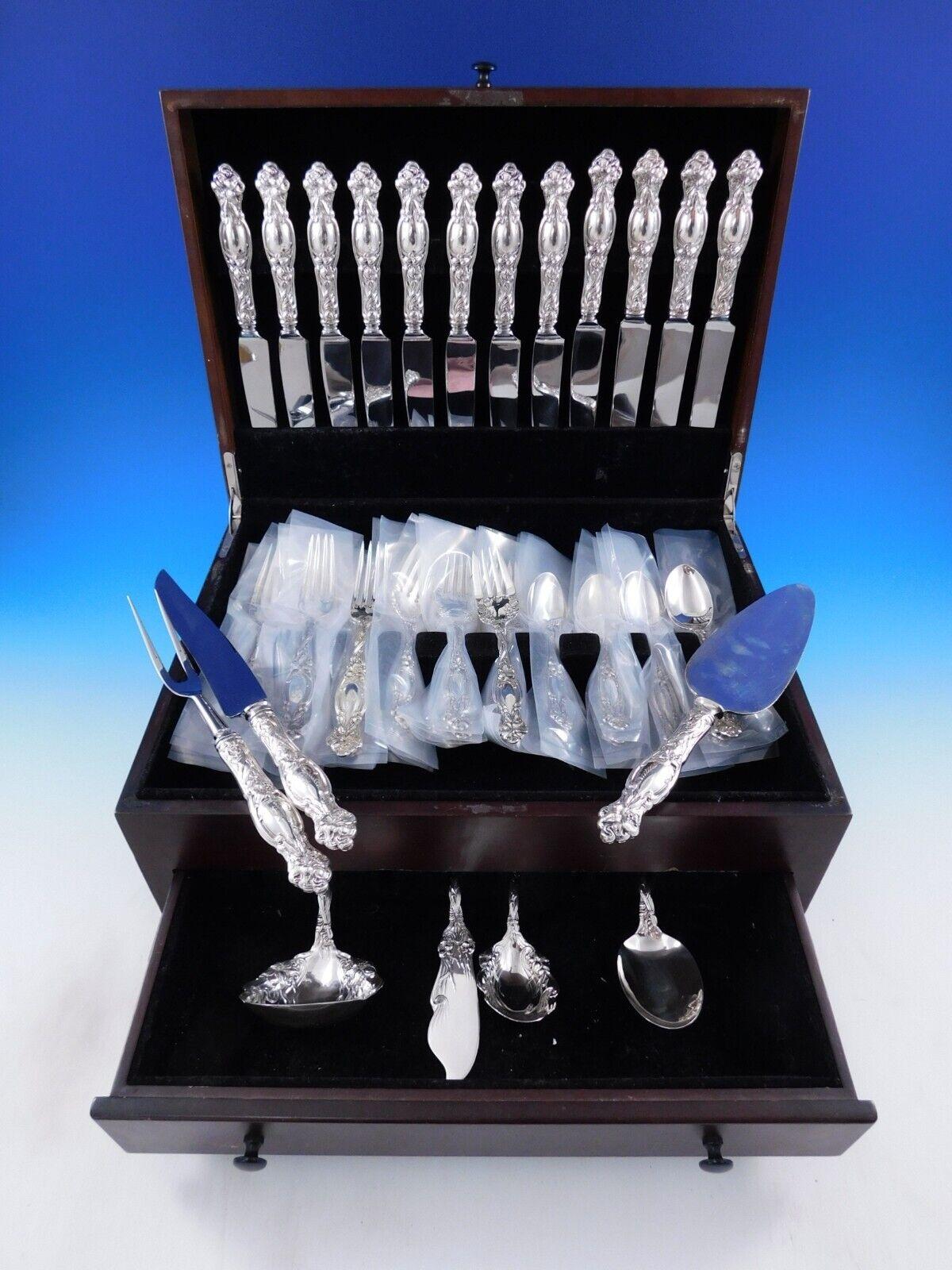Frontenac by International Sterling Silver Flatware Service 12 Set 55 pieces For Sale 5