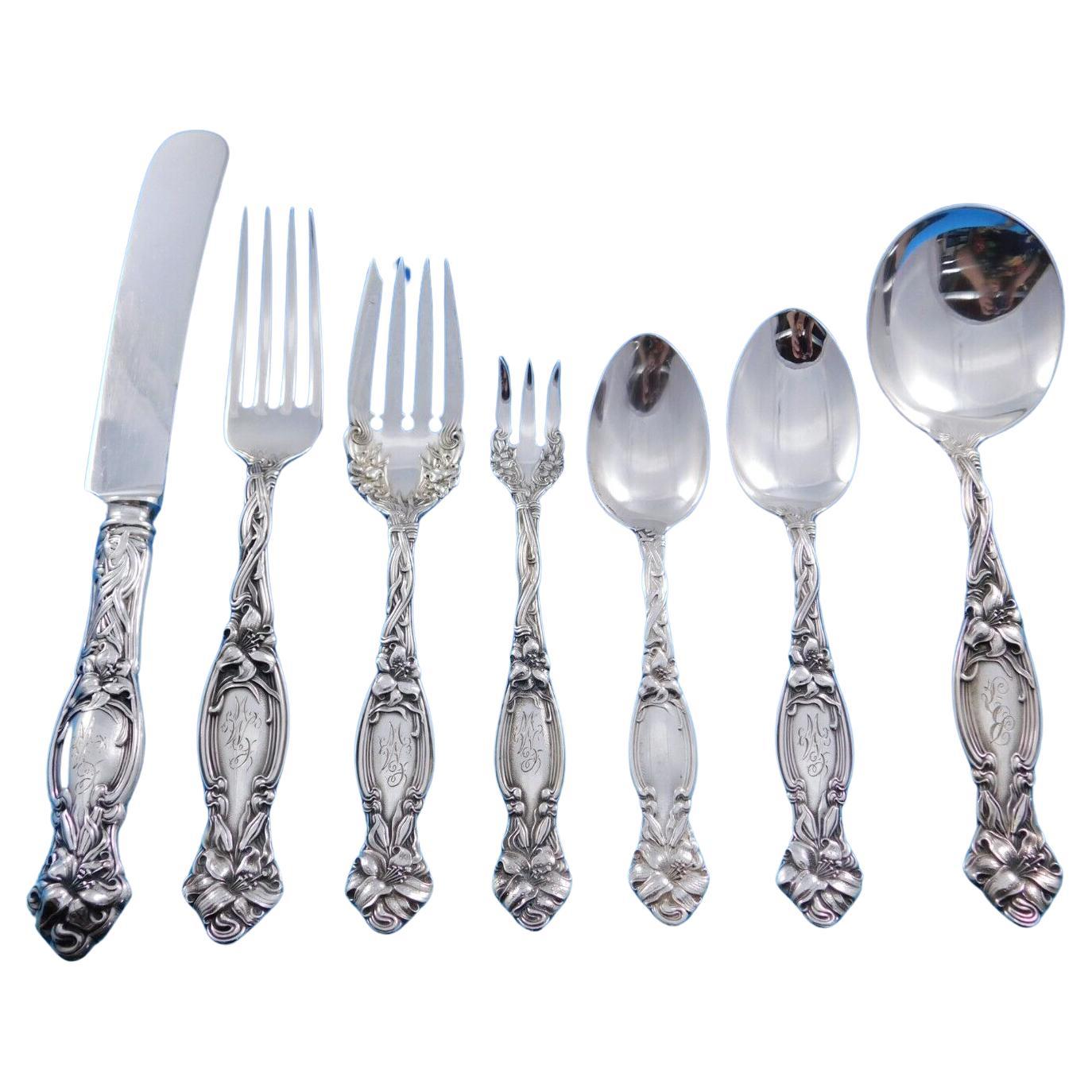 Frontenac by International Sterling Silver Flatware Service for 12 Set 88 pcs For Sale