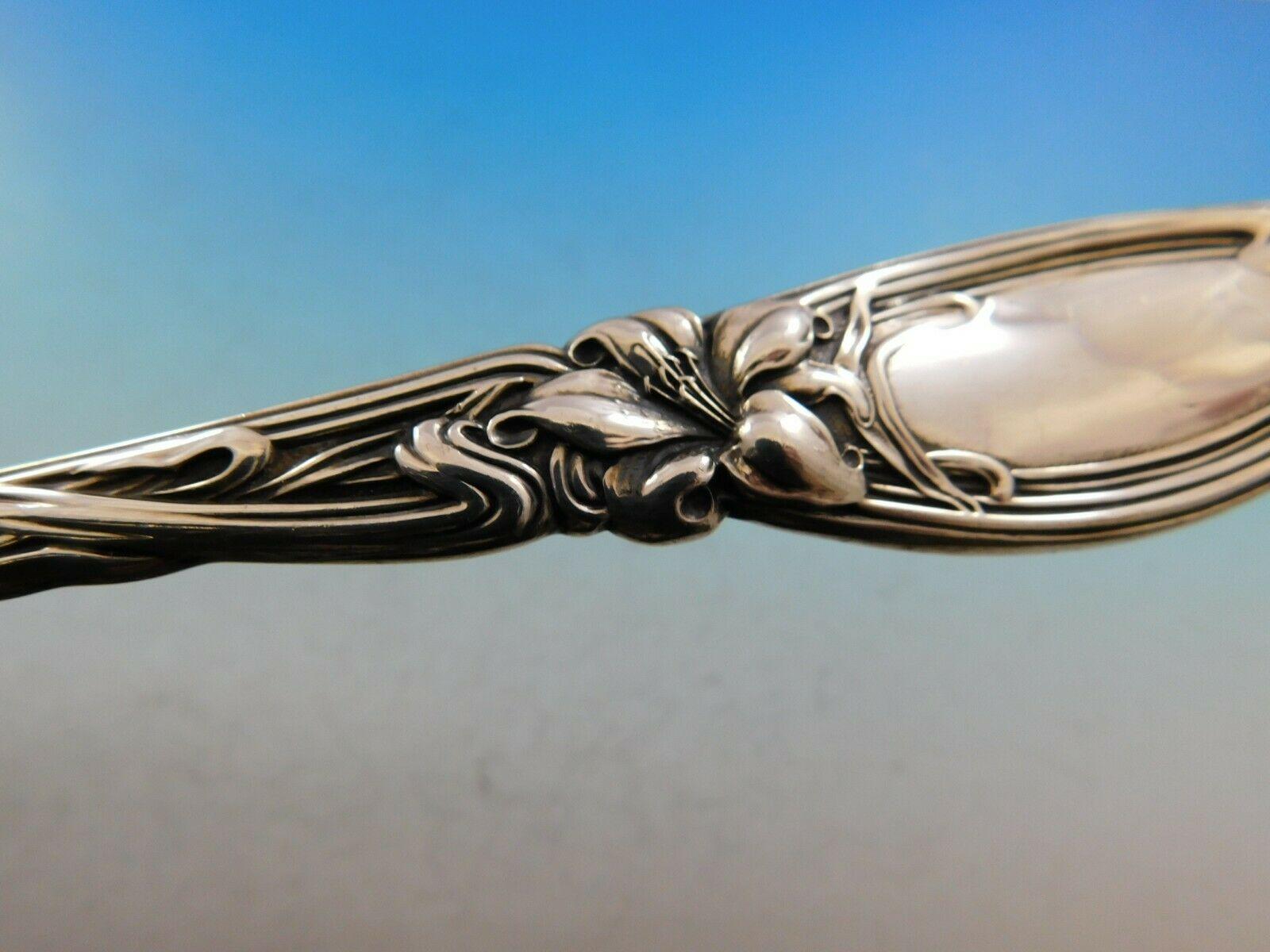 20th Century Frontenac by International Sterling Silver Soup Ladle Flowers Curved